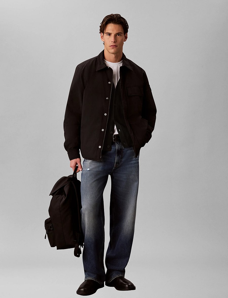 Calvin Klein - LS TEXTURED COTTON CARDIGAN 12GG - strickjacken - black - 3