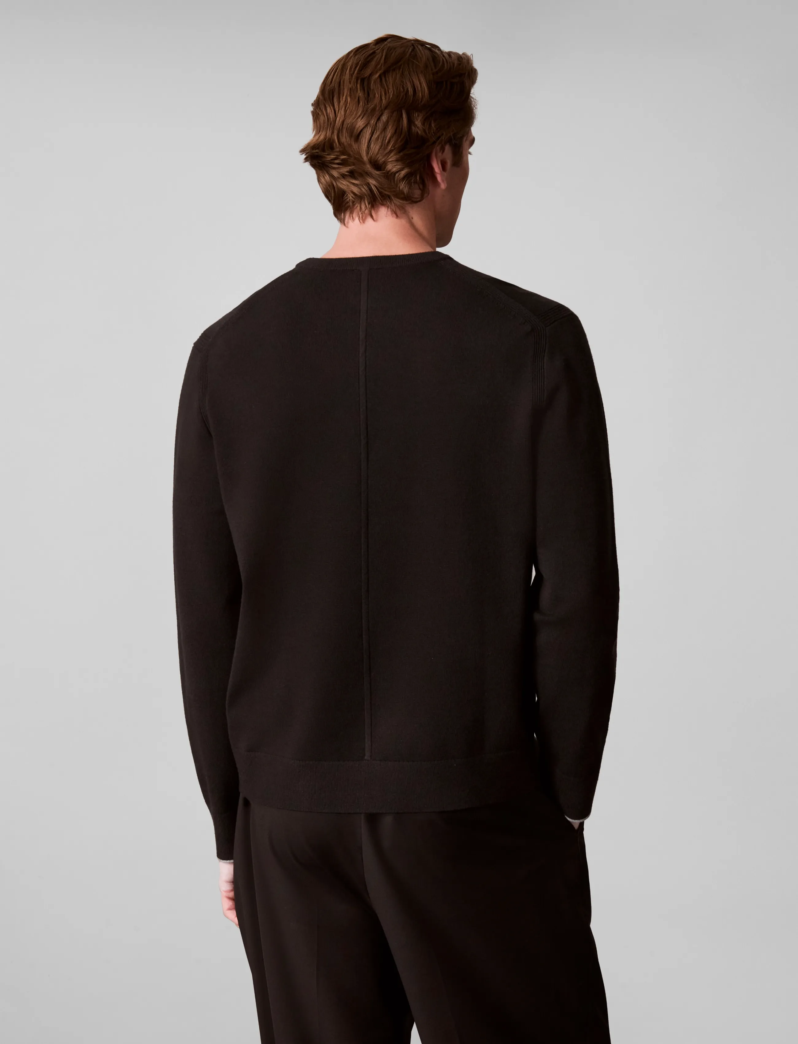 Calvin Klein - LS CK TECH KNIT TIPPING CREW 12G - black - 2