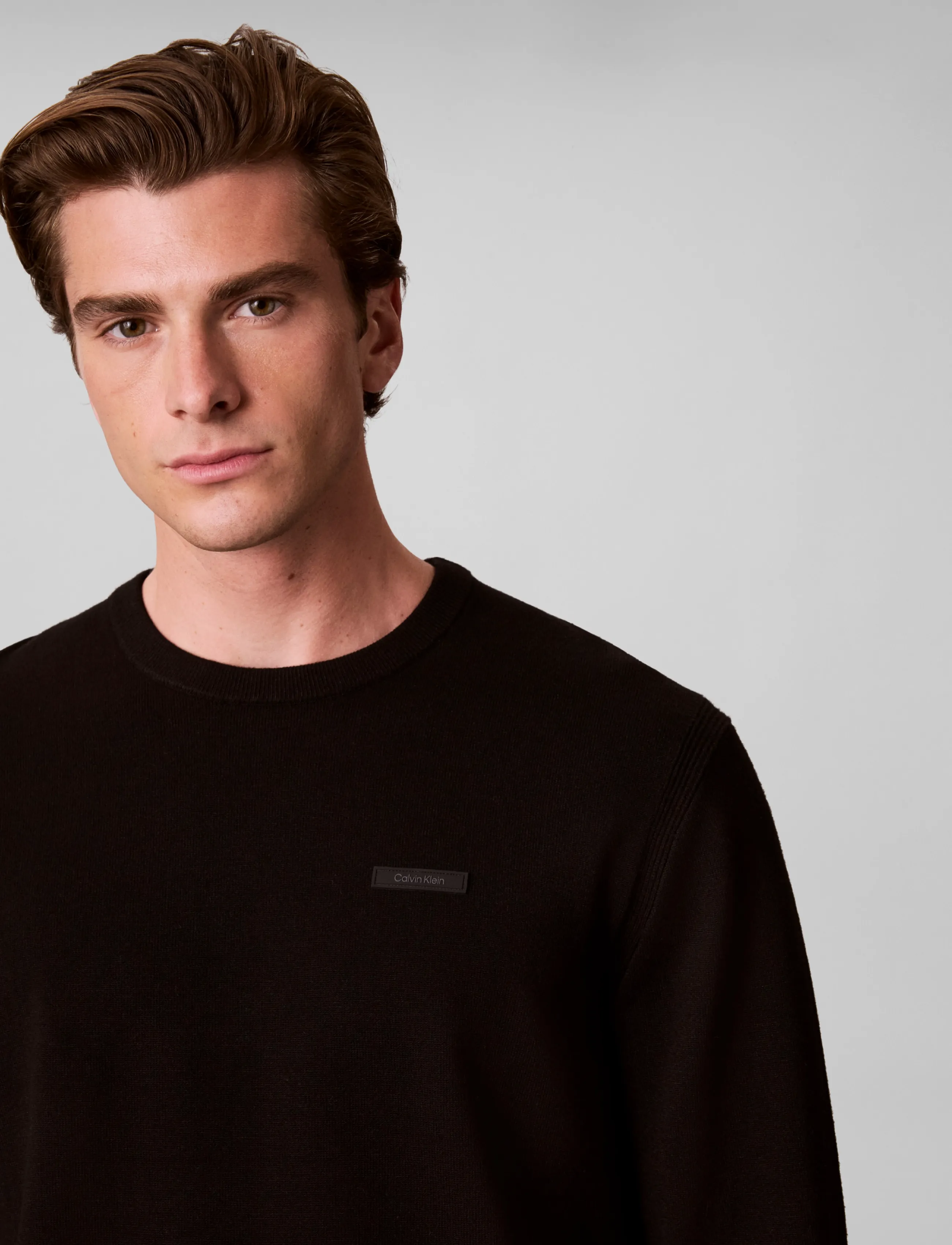 Calvin Klein - LS CK TECH KNIT TIPPING CREW 12G - black - 4