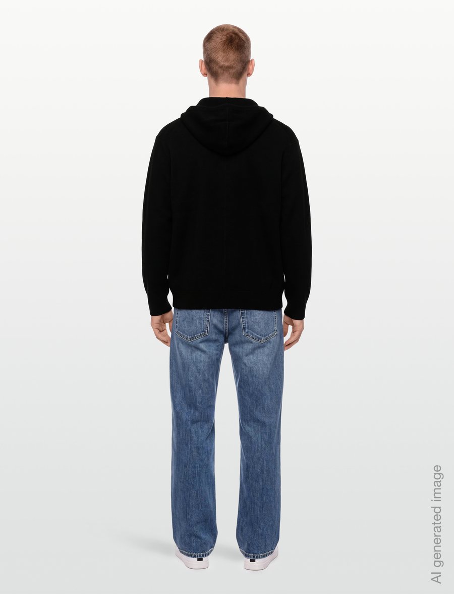 Calvin Klein - LS CK TECH KNIT HOODED FZ SWEATE - kapuzenpullover - black - 4