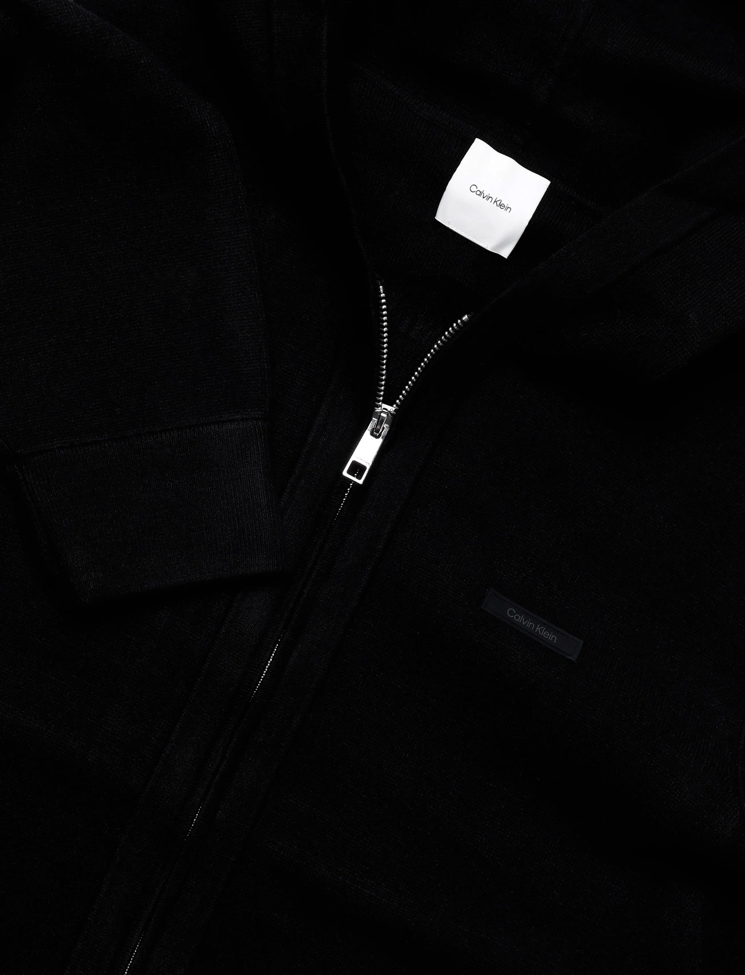Calvin Klein - LS CK TECH KNIT HOODED FZ SWEATE - black - 2