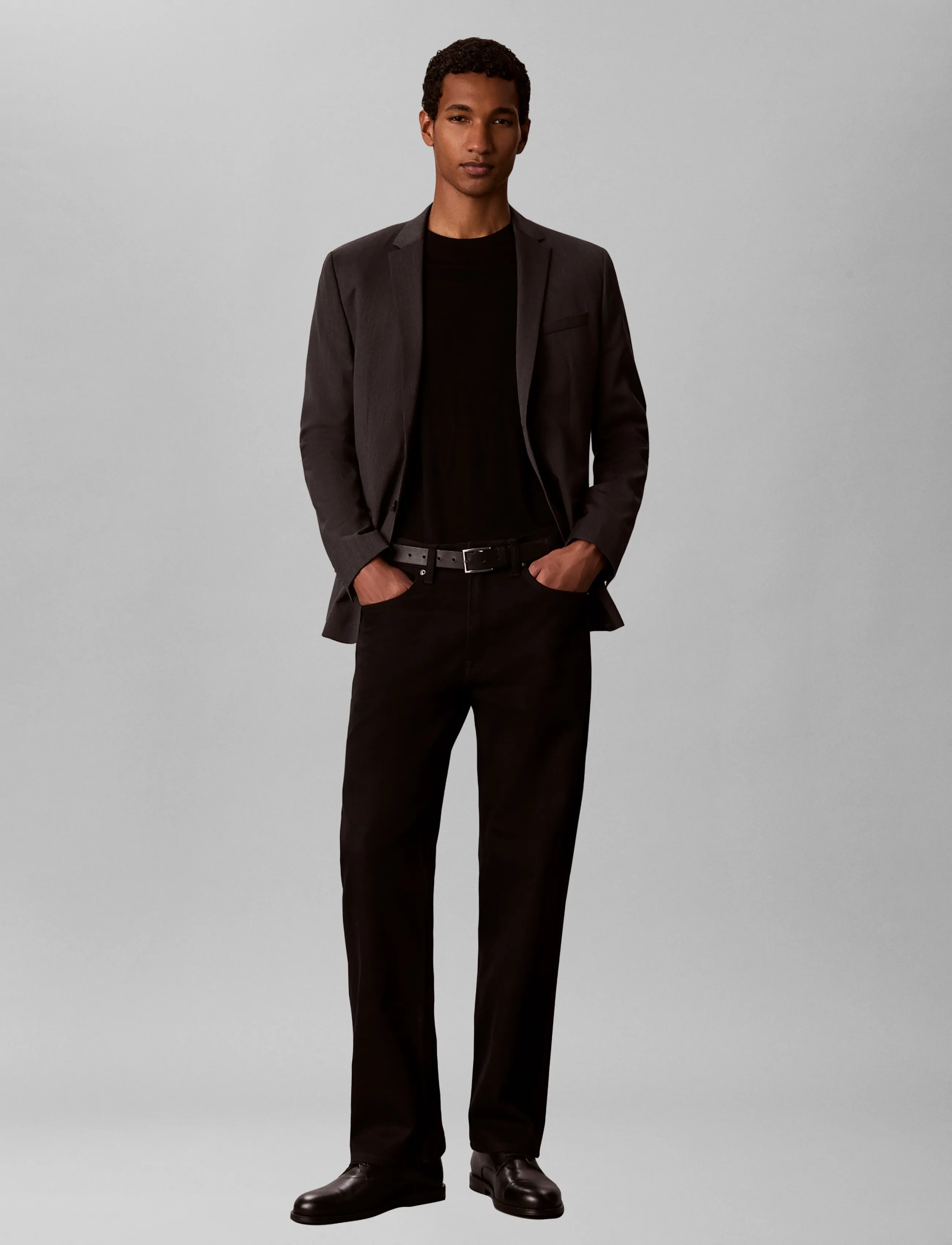 Ls Micro Herringbone Slim Blazer