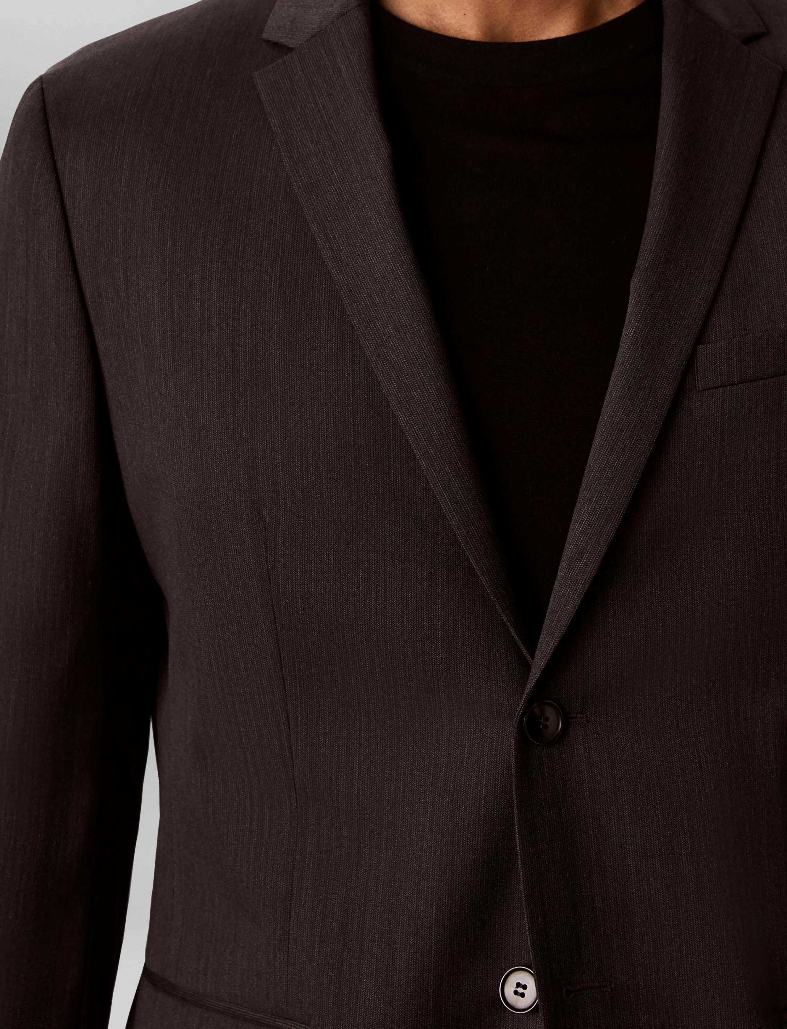 Calvin Klein - LS MICRO HERRINGBONE SLIM BLAZER - einreiher - volcanic ash - 5