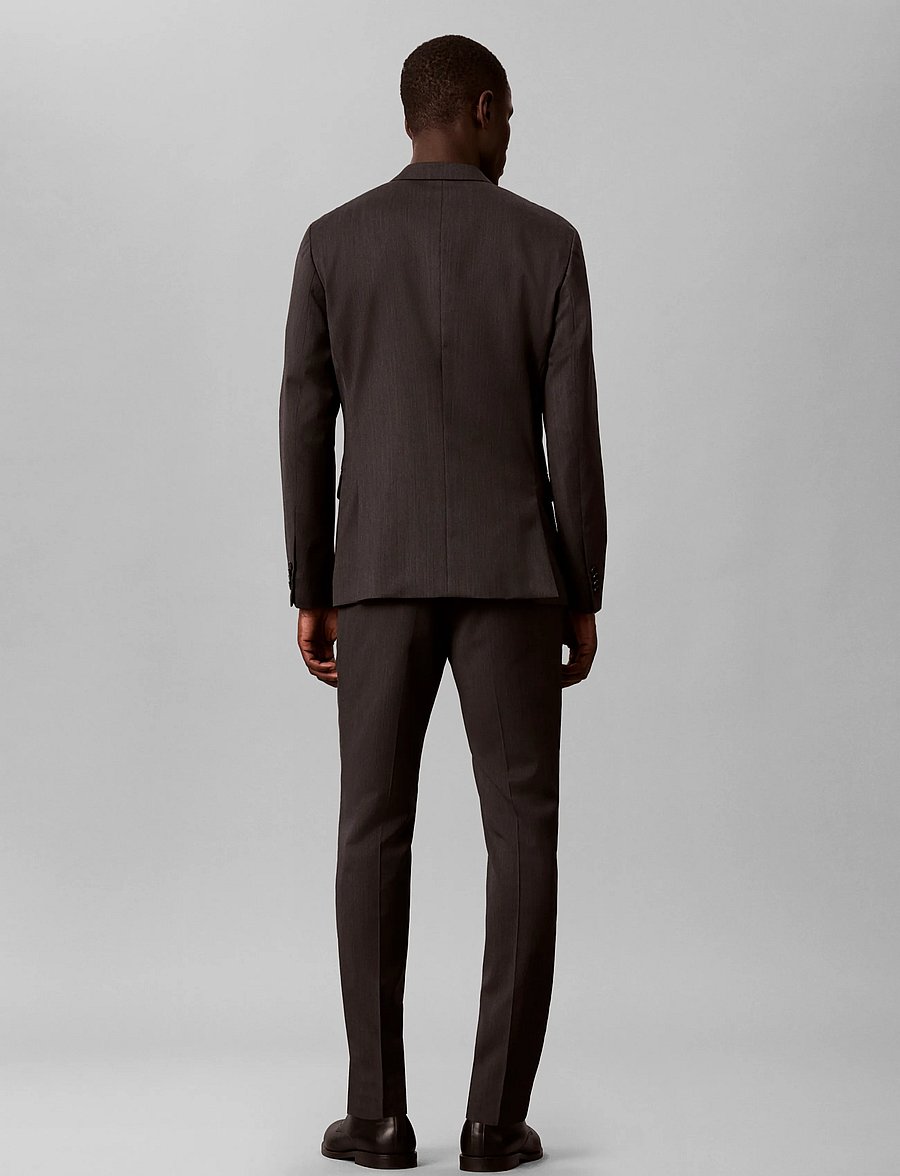 Calvin Klein - MICRO HERRINGBONE SLIM TROUSER - suit trousers - volcanic ash - 2