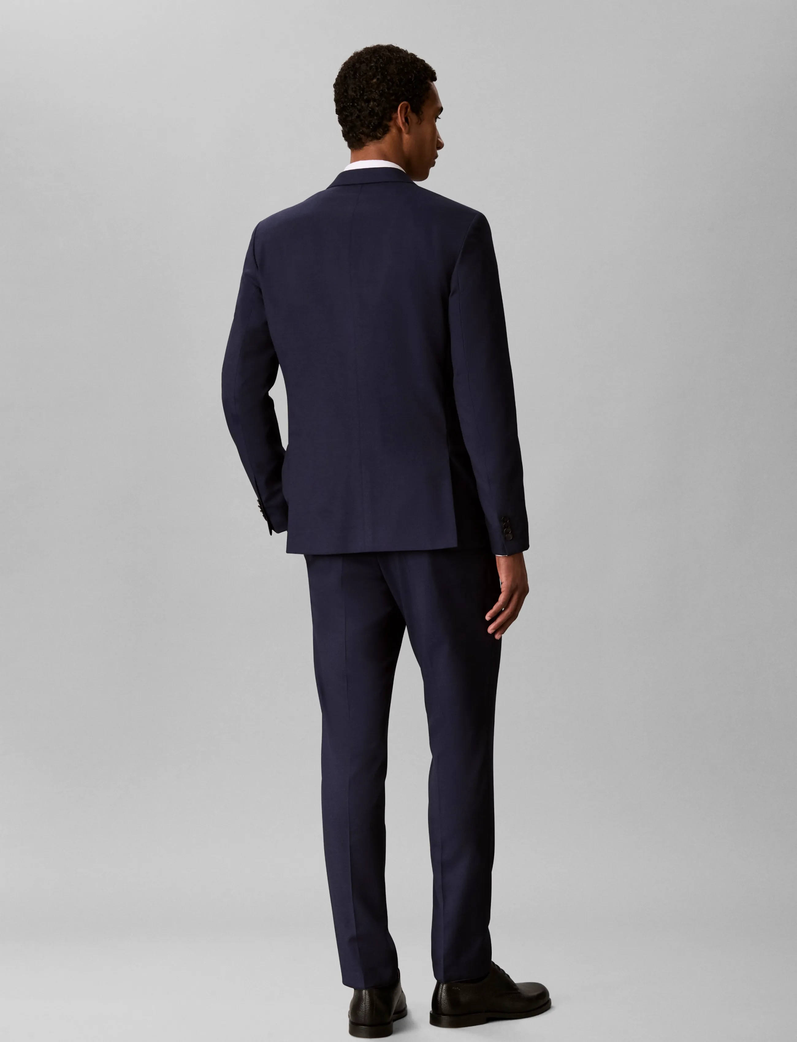 Calvin Klein - BIRDS EYE SLIM TROUSER - anzugshosen - ink - 2