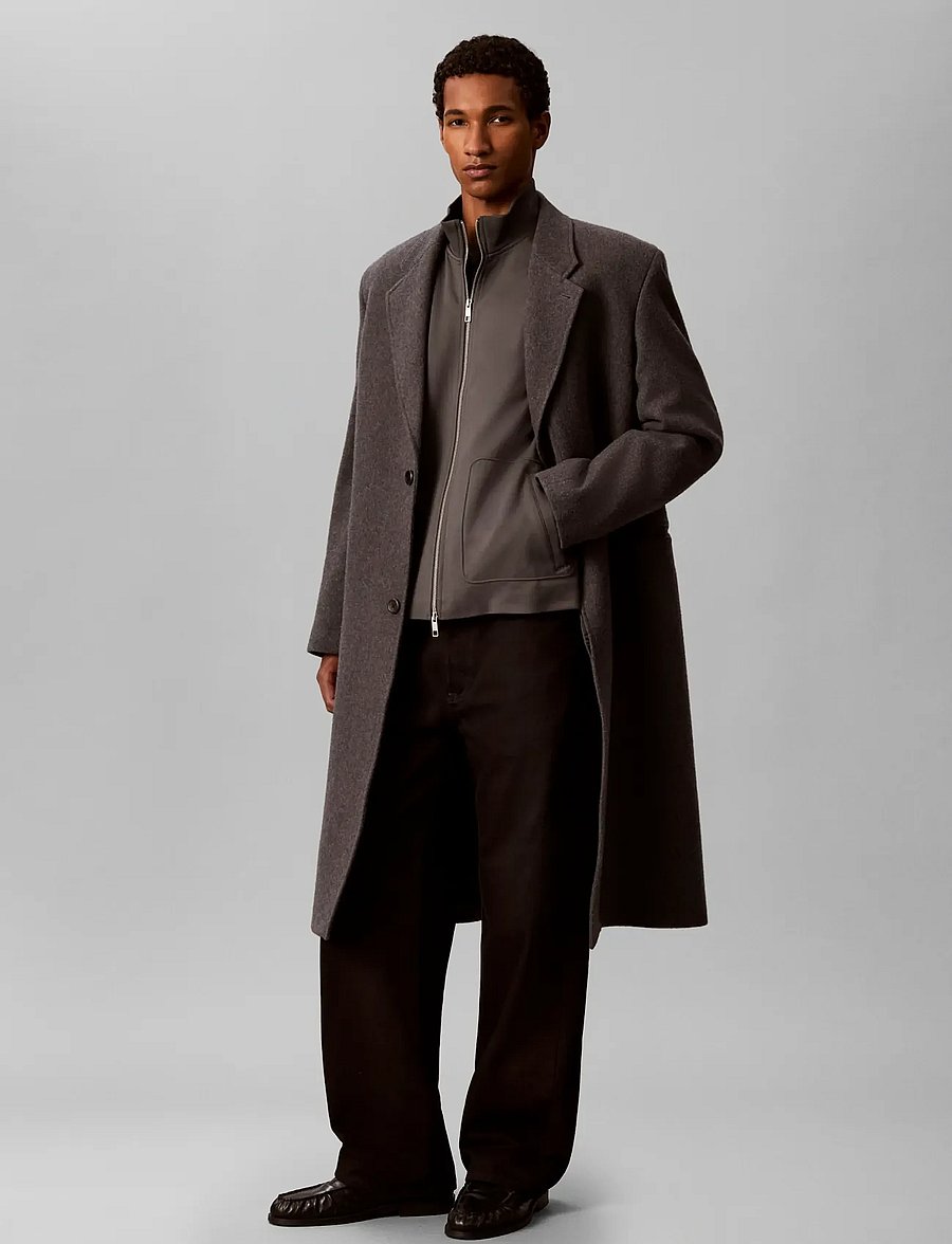 Calvin Klein - LS TRAVEL KNIT JACKET - sügisjoped - volcanic ash - 0