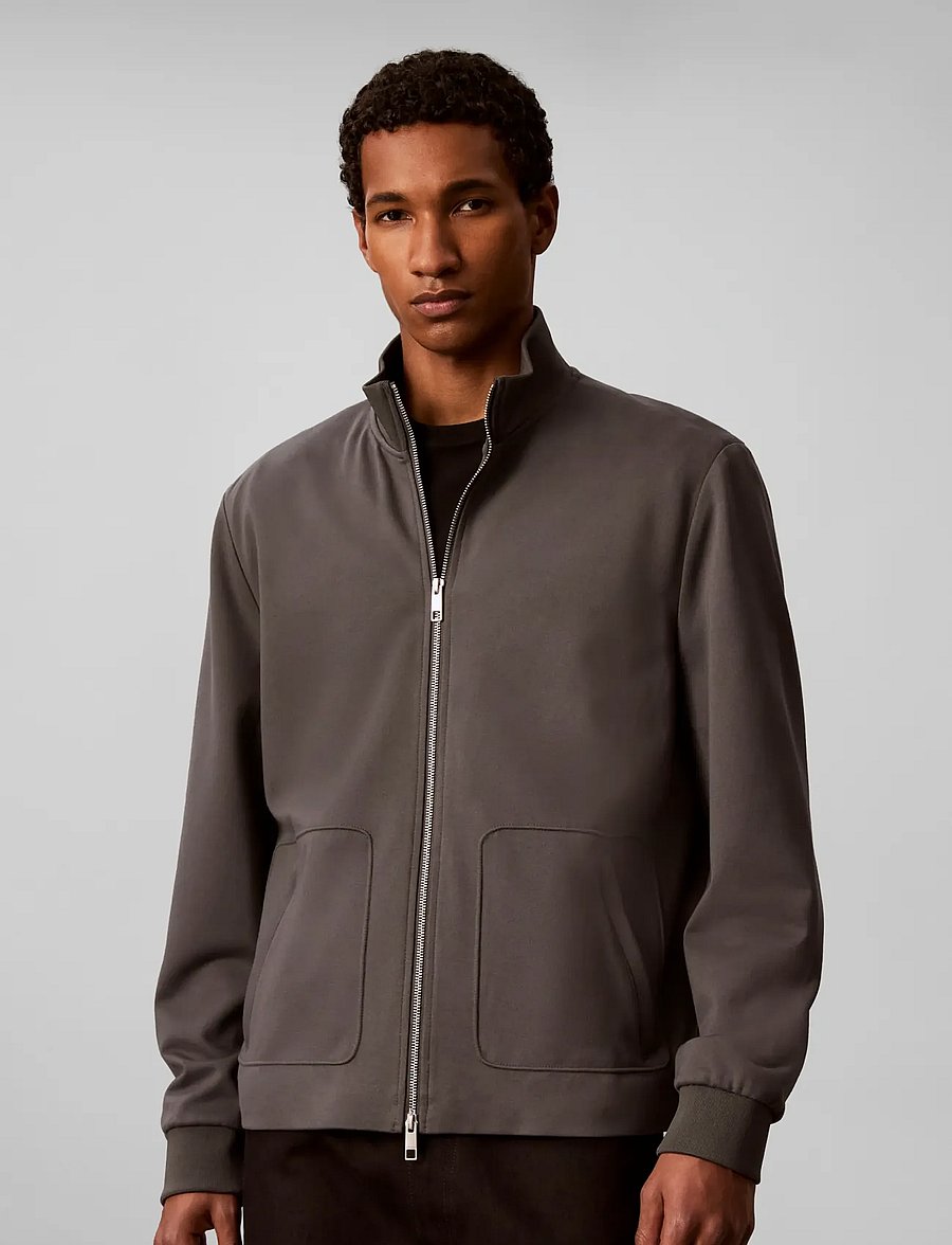 Calvin Klein - LS TRAVEL KNIT JACKET - sügisjoped - volcanic ash - 3