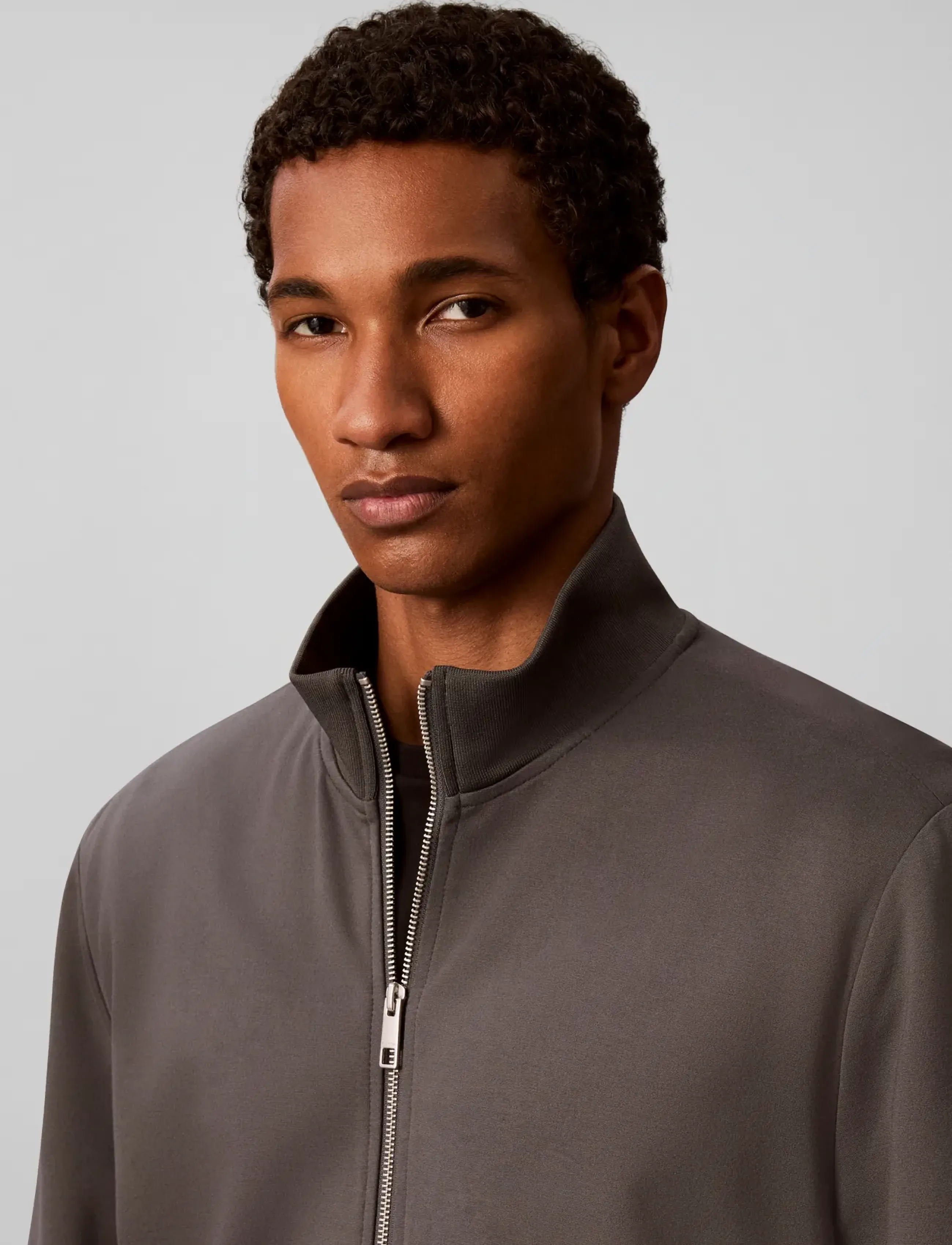 Calvin Klein - LS TRAVEL KNIT JACKET - volcanic ash - 4