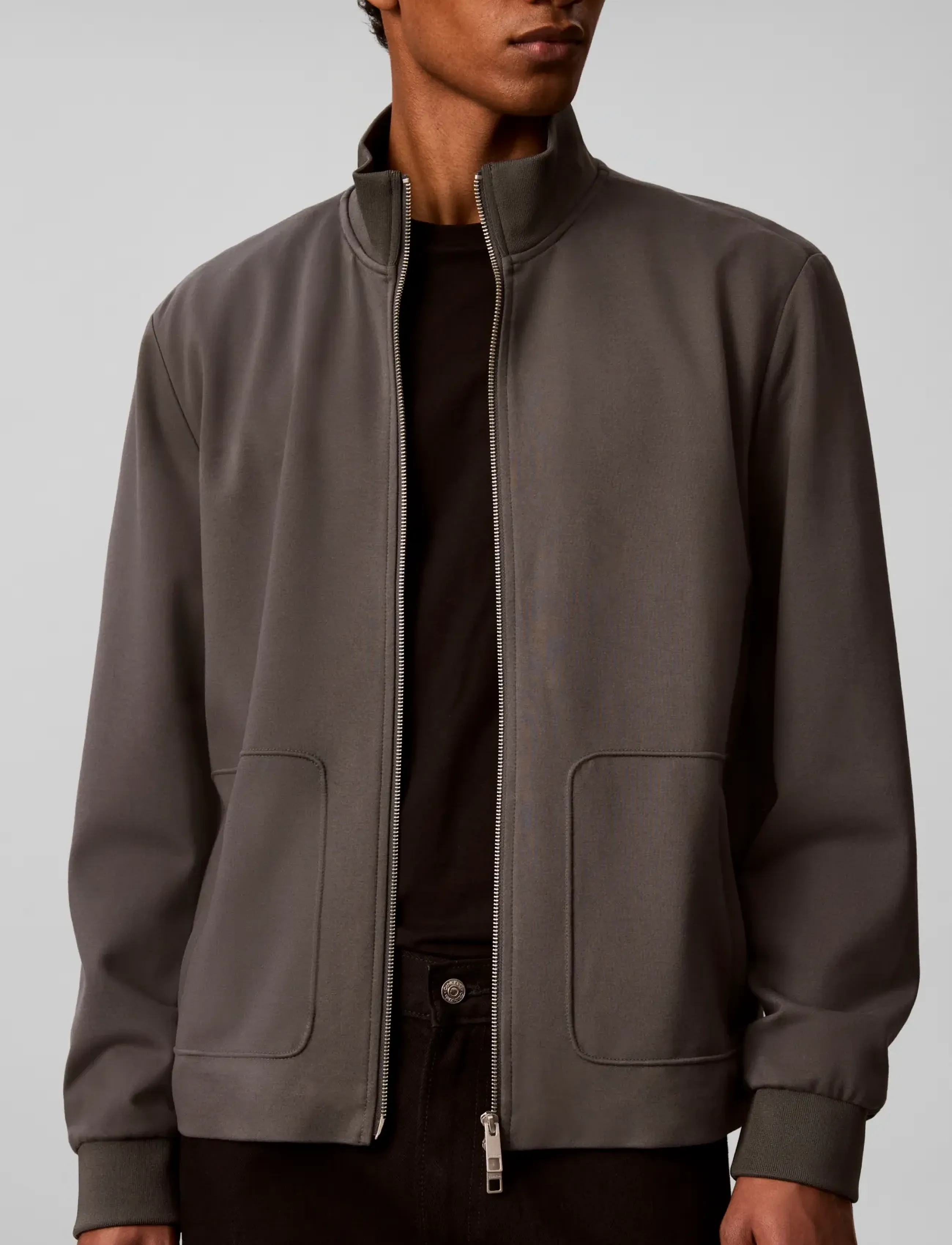 Calvin Klein - LS TRAVEL KNIT JACKET - volcanic ash - 5