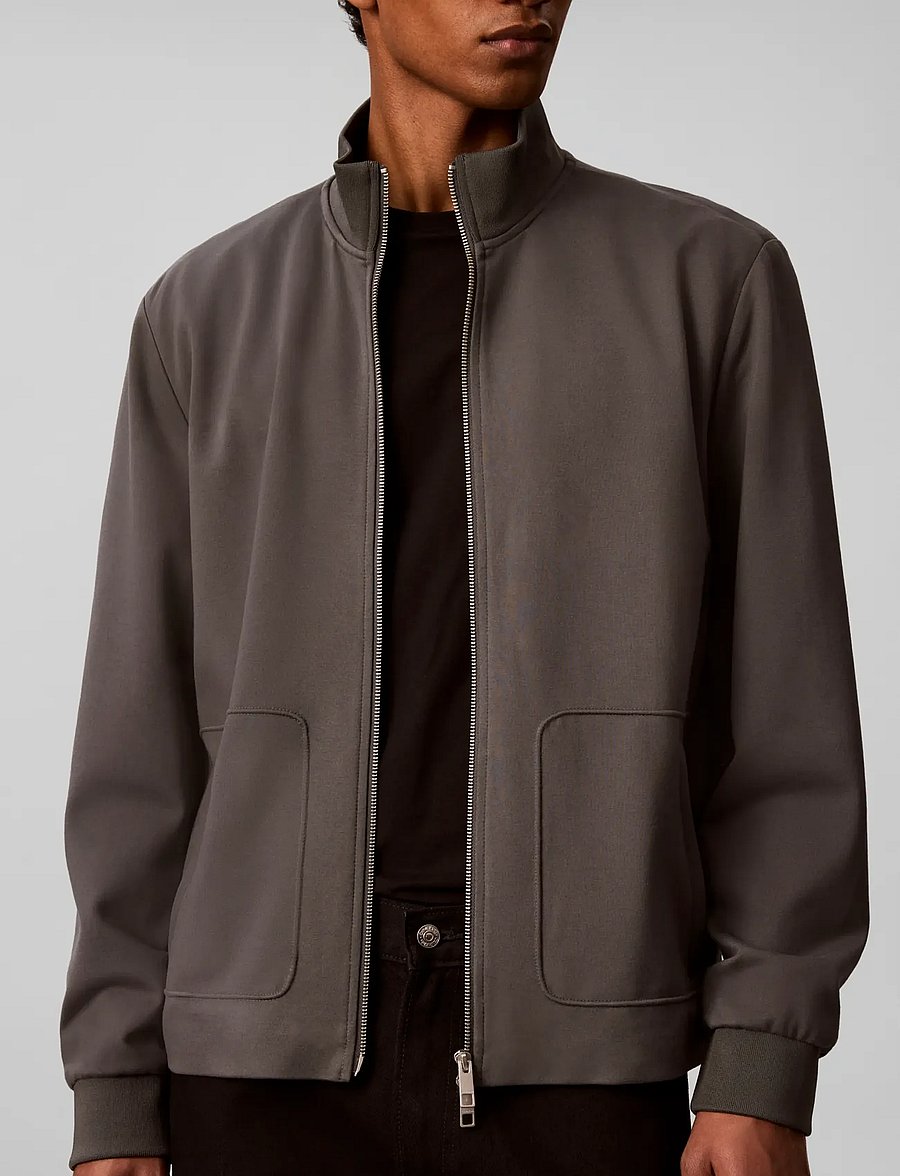 Calvin Klein - LS TRAVEL KNIT JACKET - sügisjoped - volcanic ash - 5