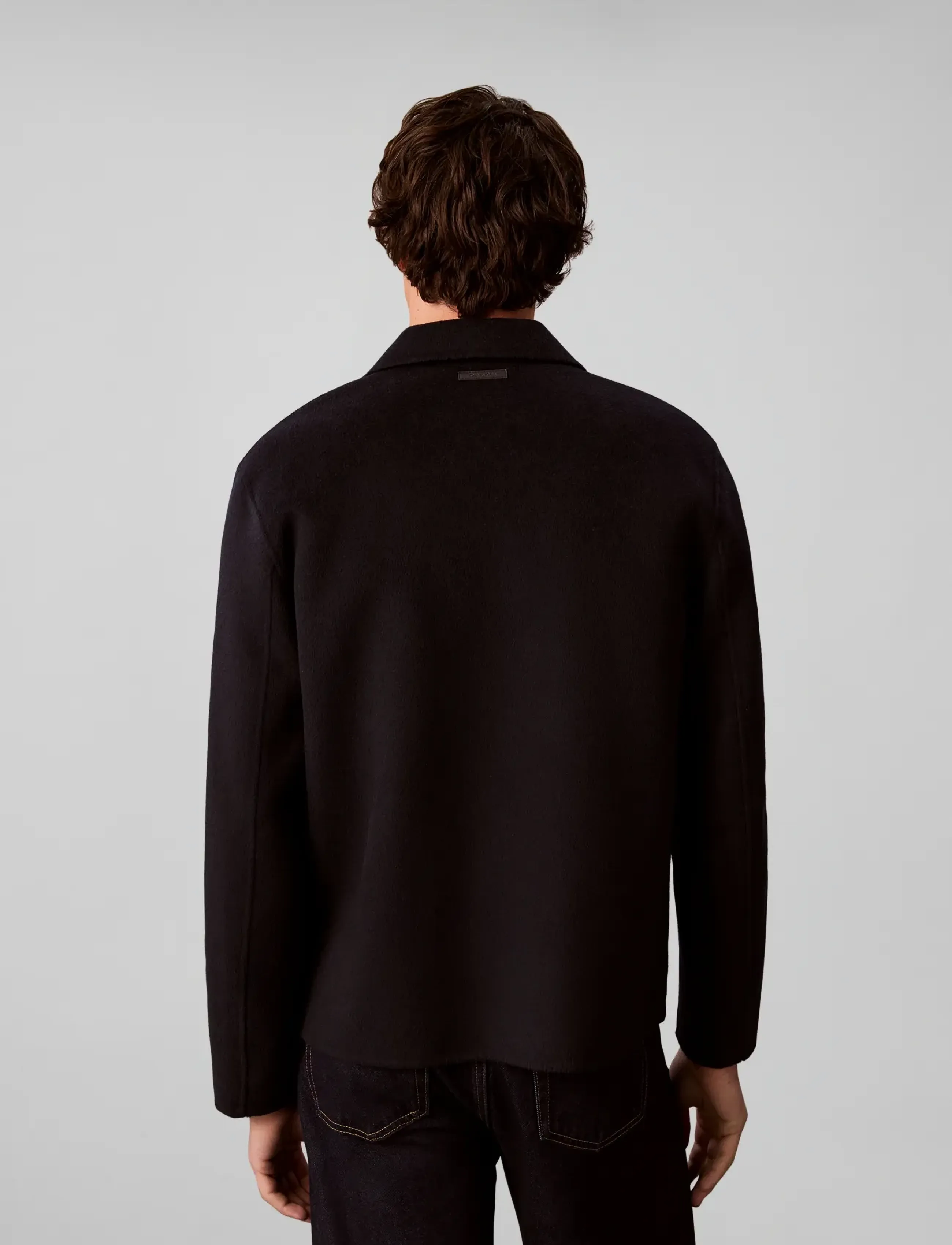 Calvin Klein - LS2TONE REVRSIBLE DBLE FCE WOOL - winterjacken - dark sapphire - 2