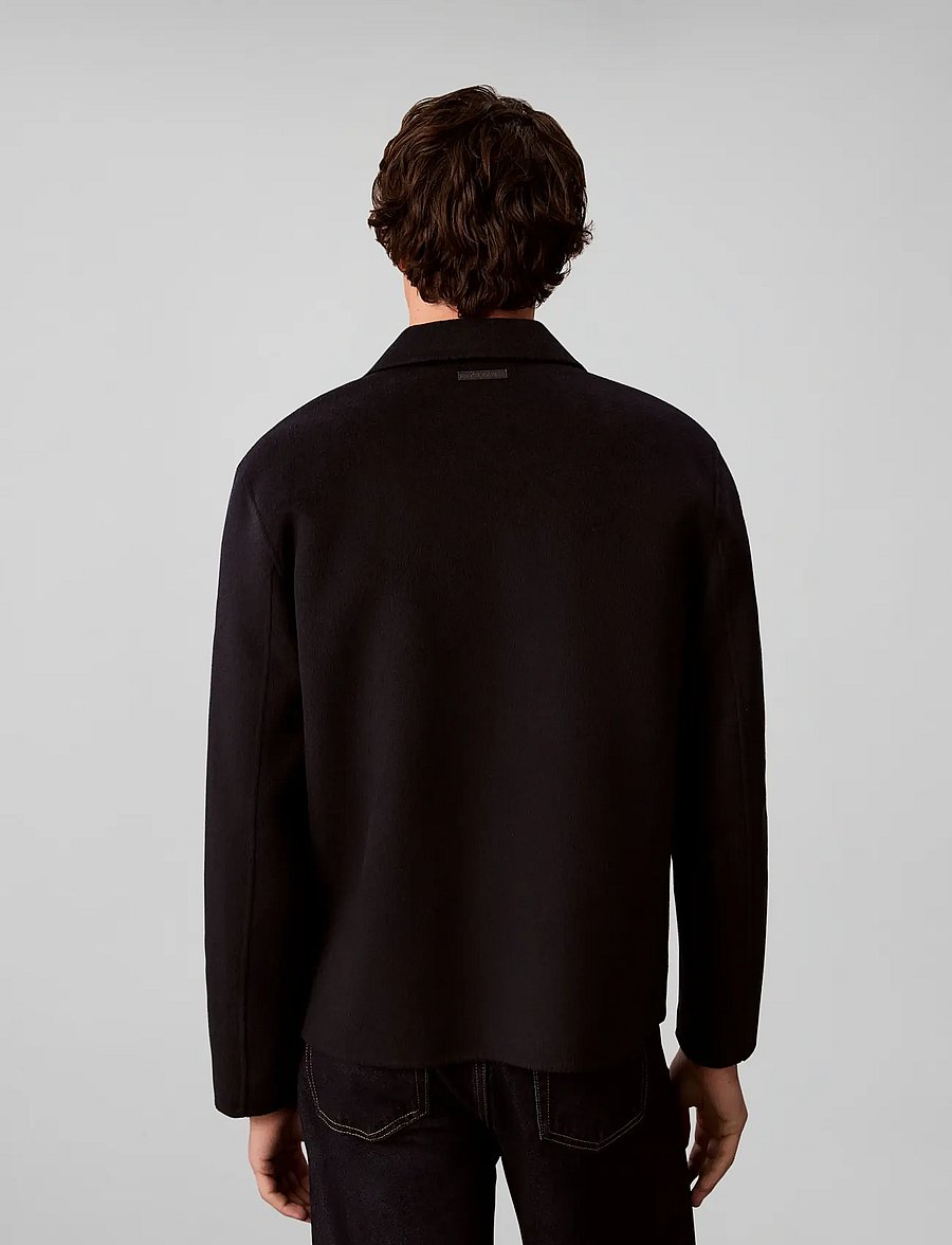 Calvin Klein - LS2TONE REVRSIBLE DBLE FCE WOOL - winterjacken - dark sapphire - 2