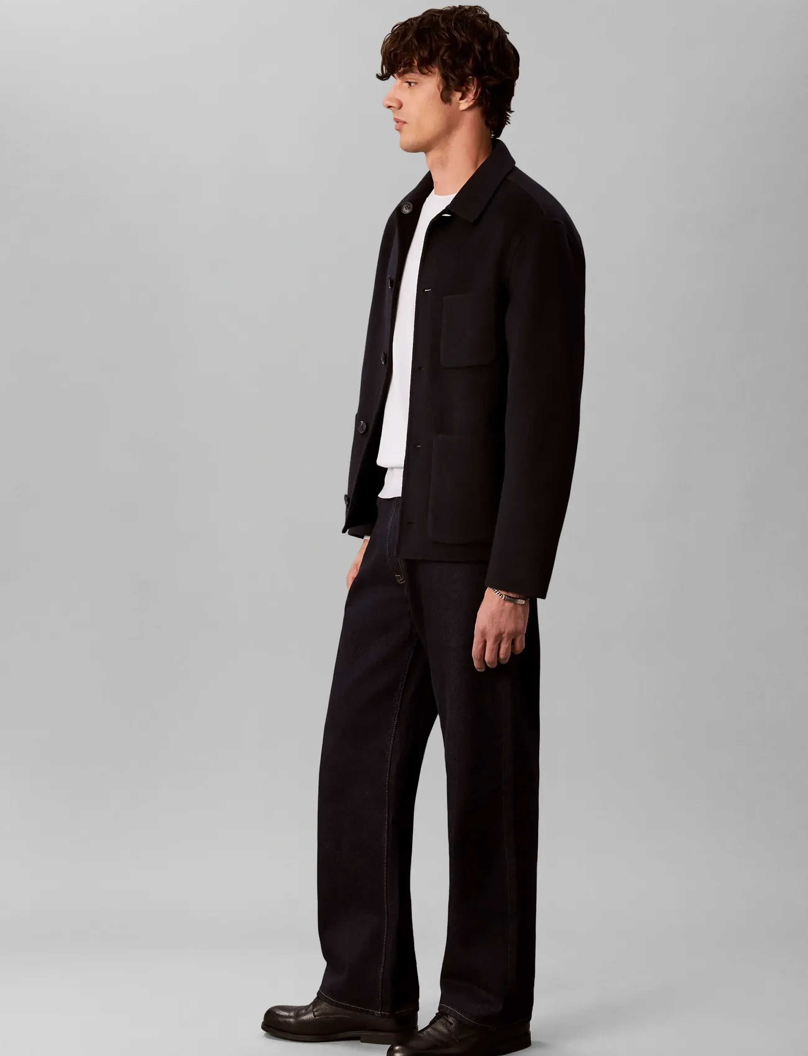 Calvin Klein Ls2Tone Revrsible Dble Fce Wool jackor herr – bild 6