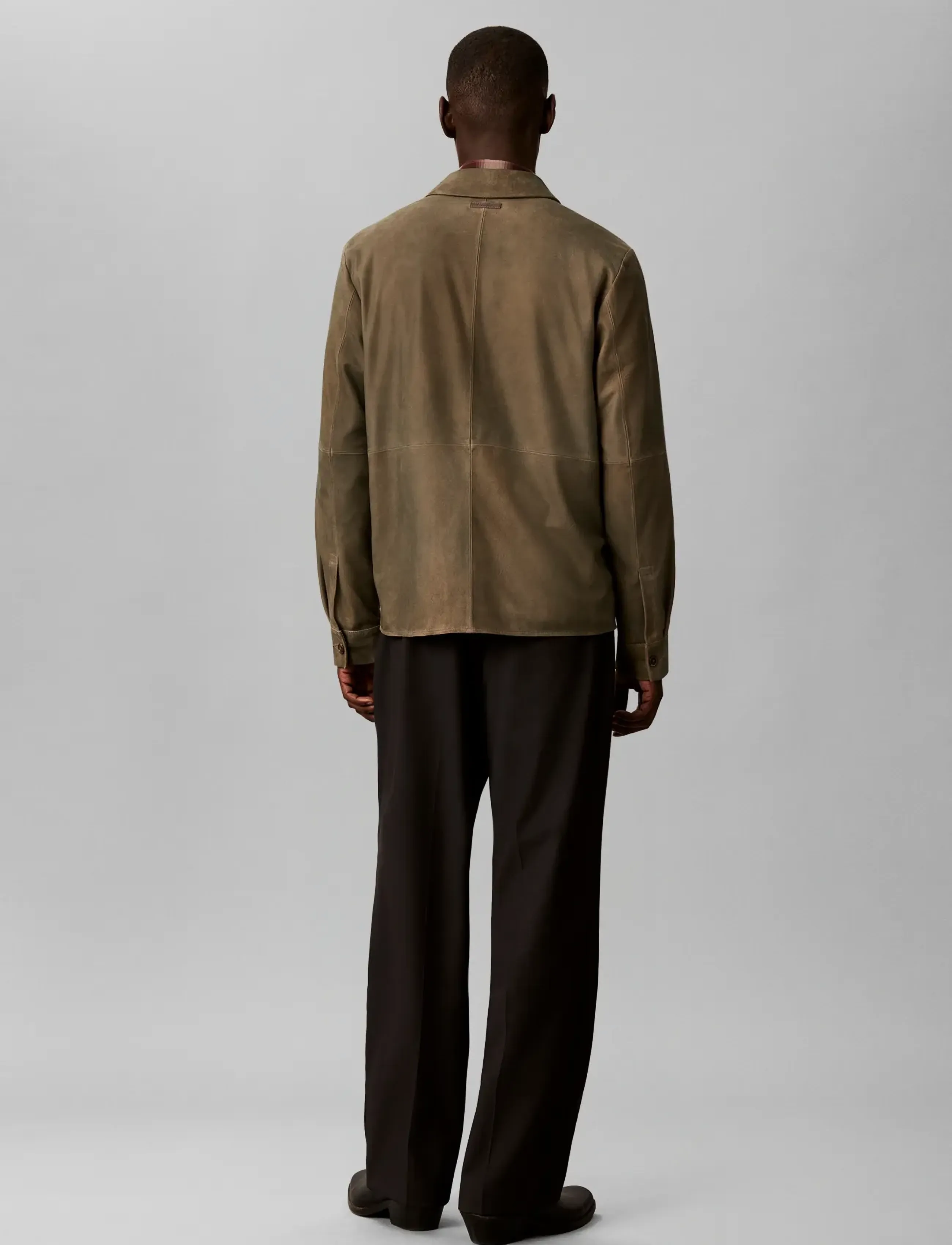 Calvin Klein - LS SUEDE SHIRT JKT - frühlingsjacken - bungee cord - 2
