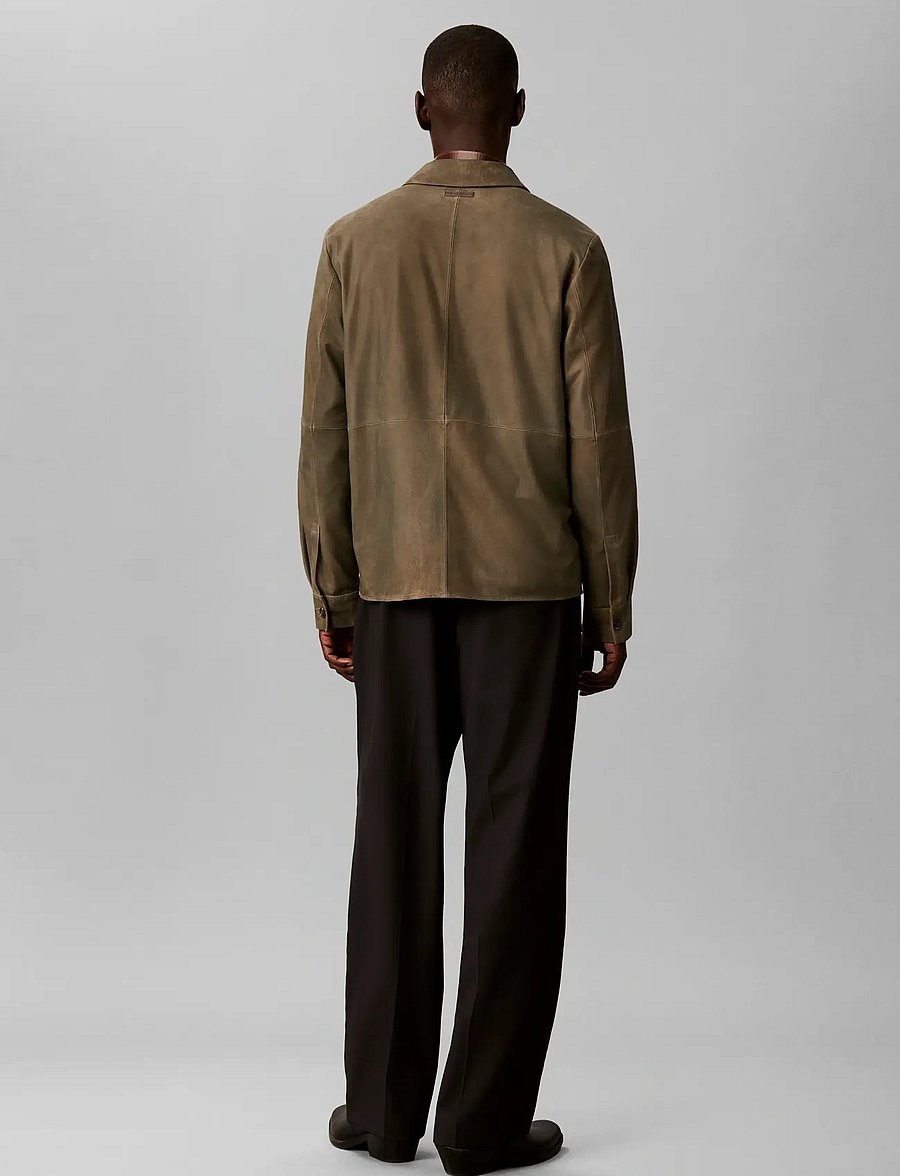 Calvin Klein - LS SUEDE SHIRT JKT - frühlingsjacken - bungee cord - 2