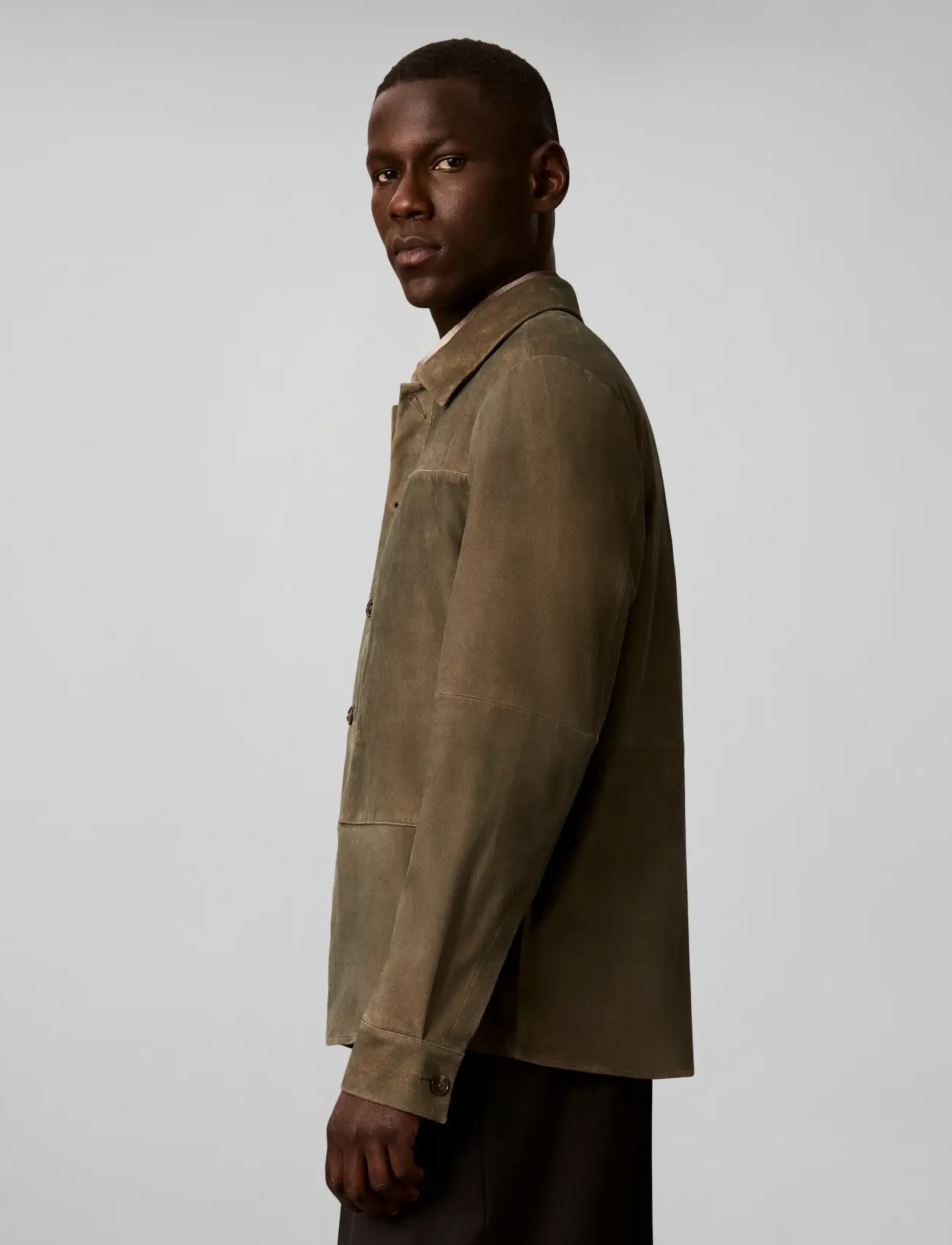 Calvin Klein Ls Suede Shirt Jkt skinnjackor herr – bild 6