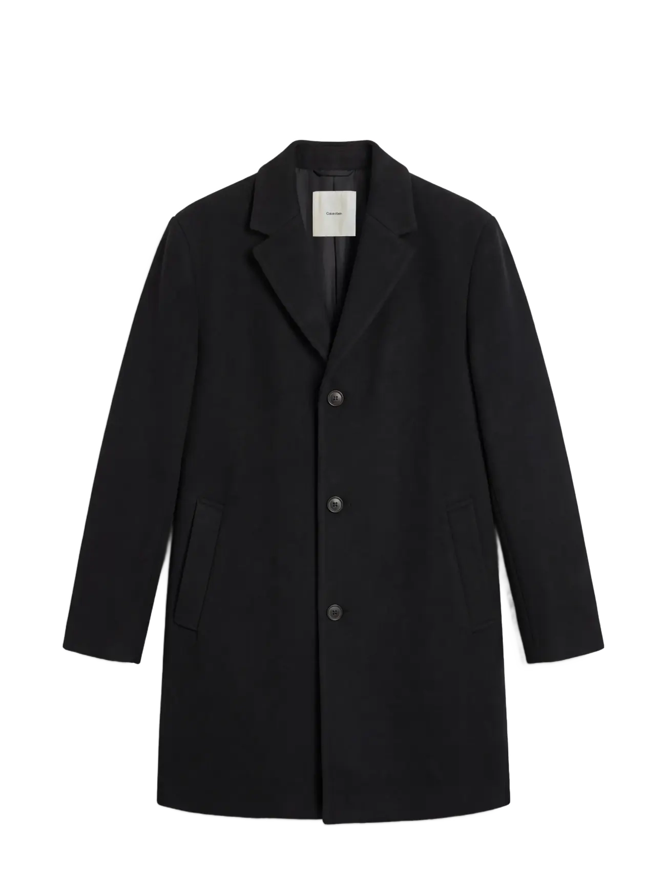 Calvin Klein - LS WOOL BLEND OVERCOAT - black - 1