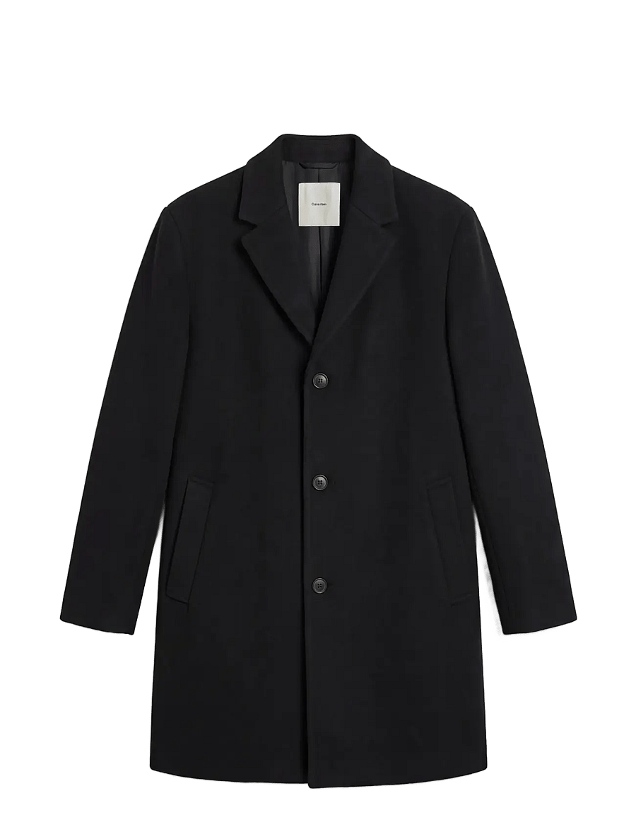 Calvin Klein - LS WOOL BLEND OVERCOAT - black - 1