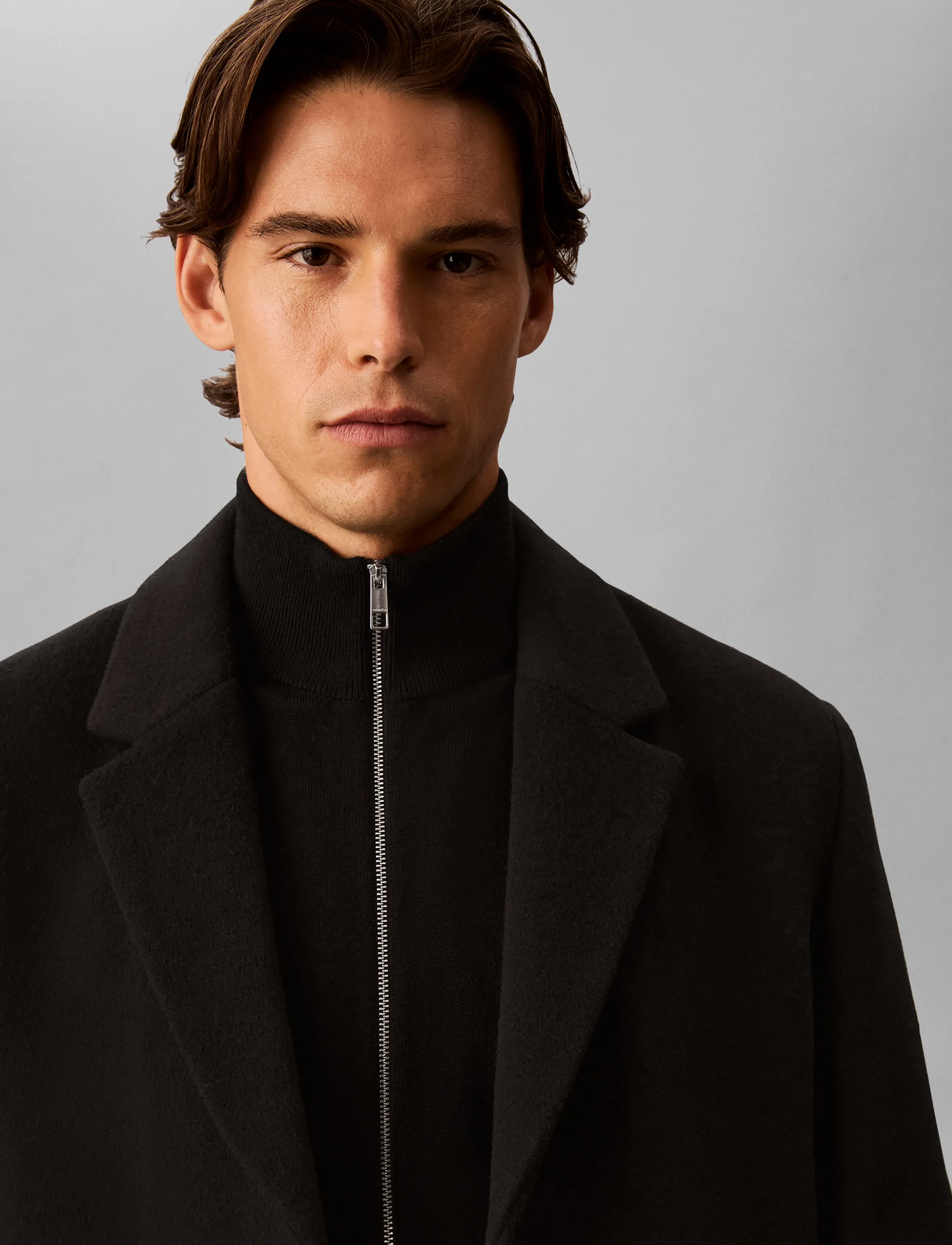 Calvin Klein - LS WOOL BLEND OVERCOAT - black - 3