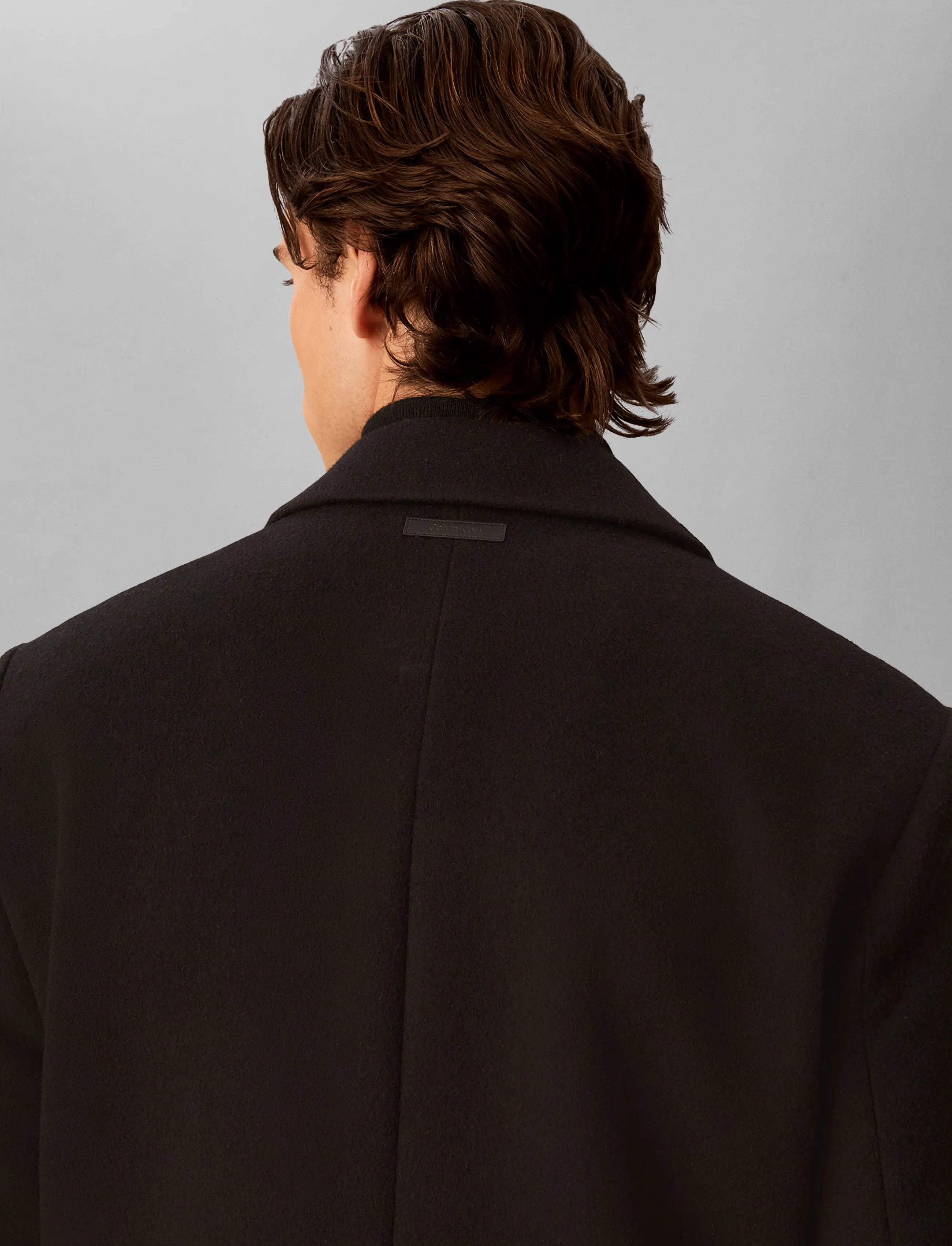 Calvin Klein - LS WOOL BLEND OVERCOAT - black - 4