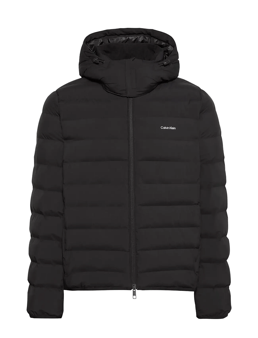 Calvin Klein - LS LTWT NYLON HOODED PUFFER JKT - daunenjacken - black - 1