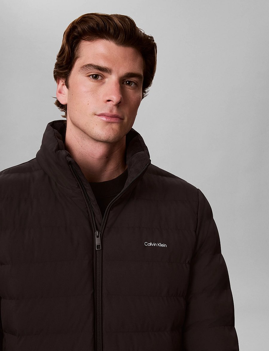 Calvin Klein - LS LTWT NYLON HOODED PUFFER JKT - daunenjacken - black - 4