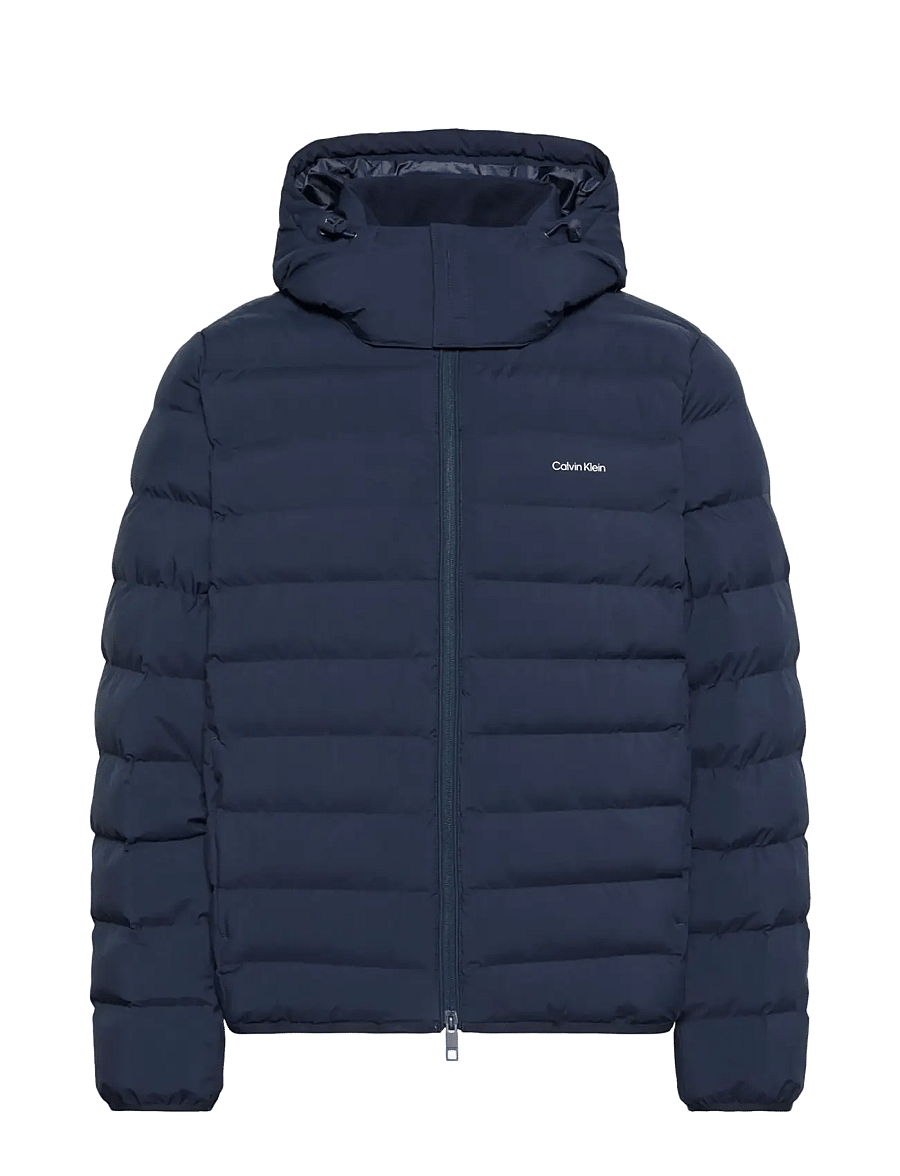 Calvin Klein - LS LTWT NYLON HOODED PUFFER JKT - down jackets - dark sapphire - 1