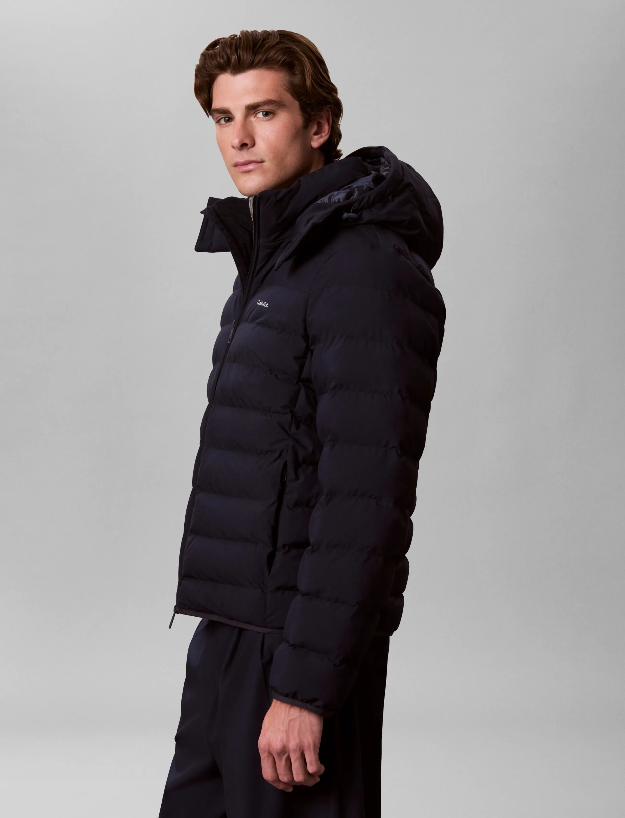 Calvin Klein - LS LTWT NYLON HOODED PUFFER JKT - dark sapphire - 5