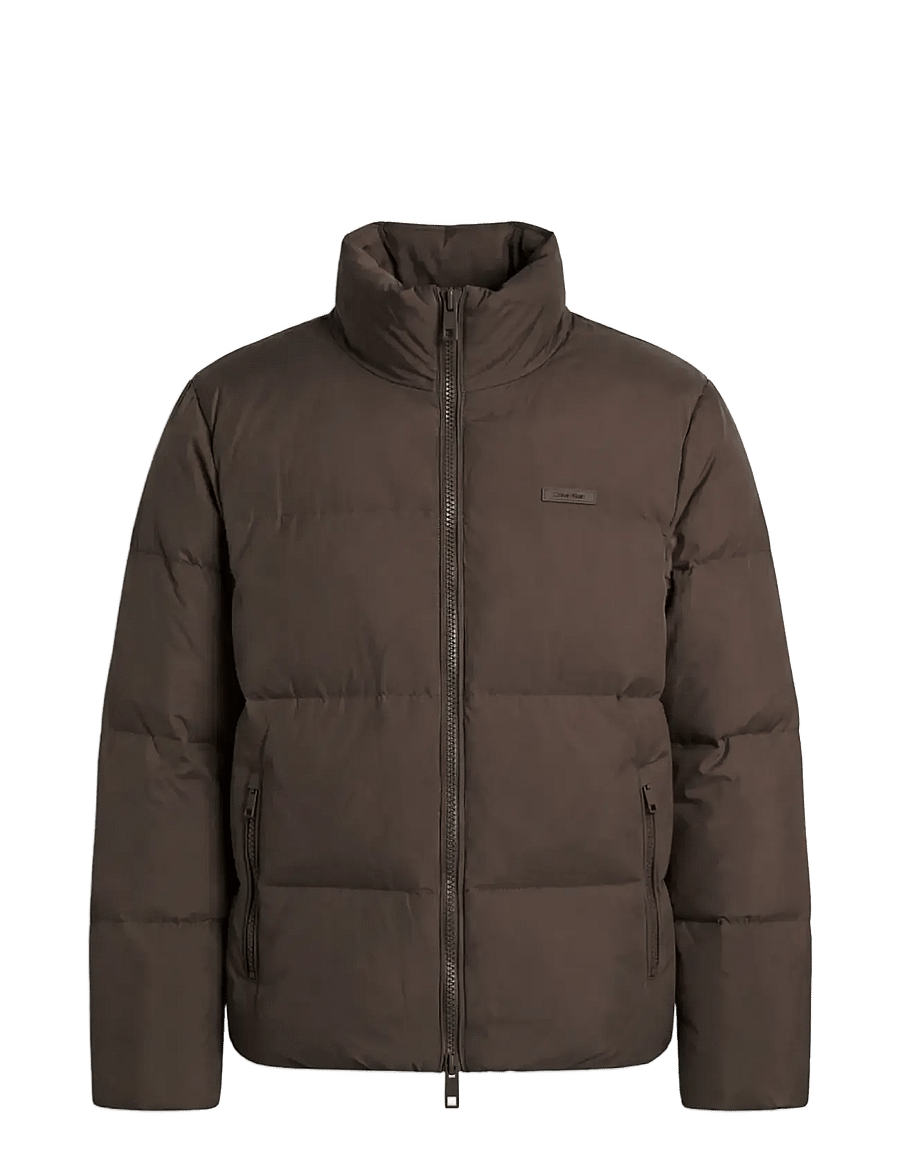 Calvin Klein - LS MDWT NYLON DOWN PUFFER JKT - down jackets - beluga - 1