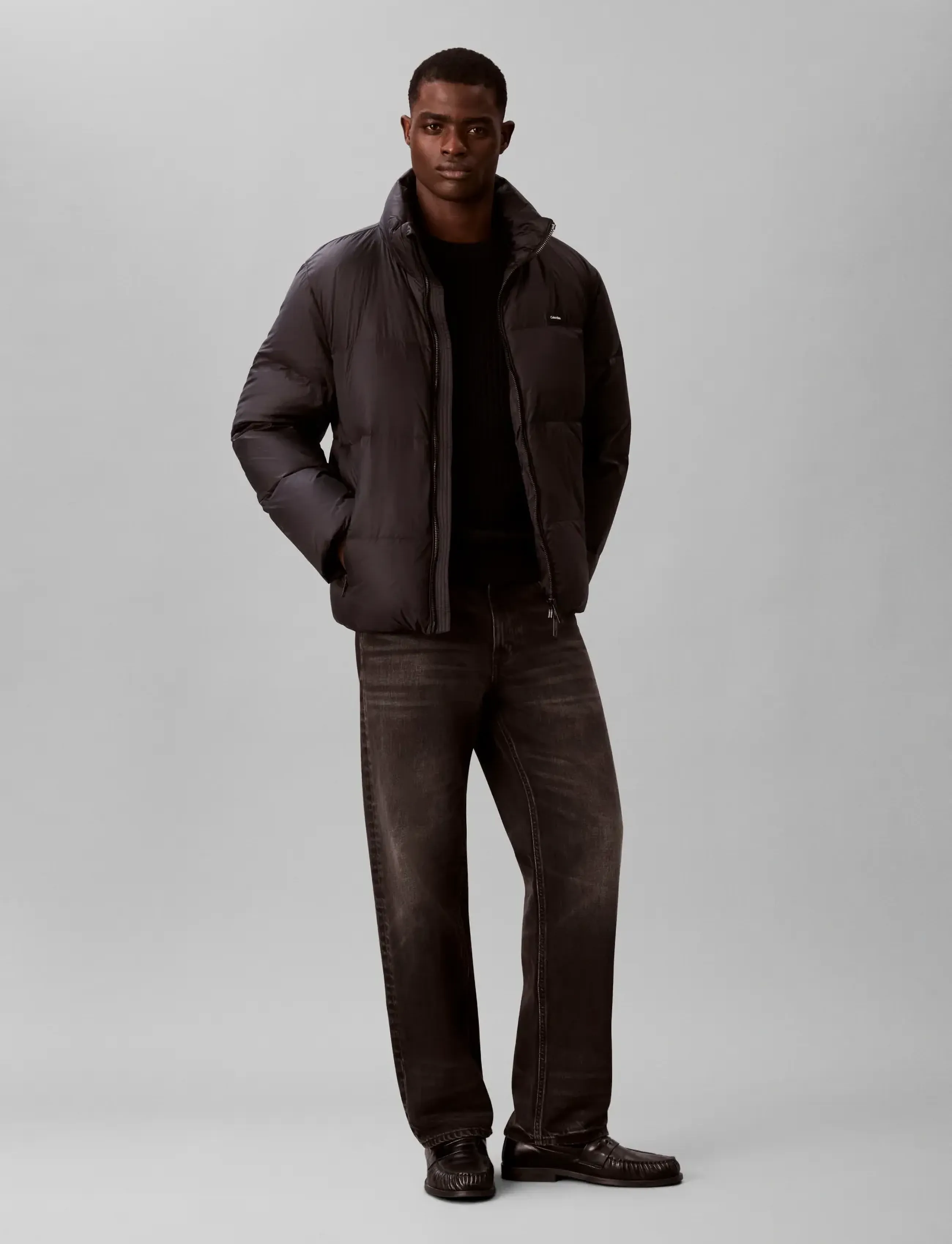 Calvin Klein LS MDWT NYLON DOWN PUFFER JKT - Inspiration - BLACK / black