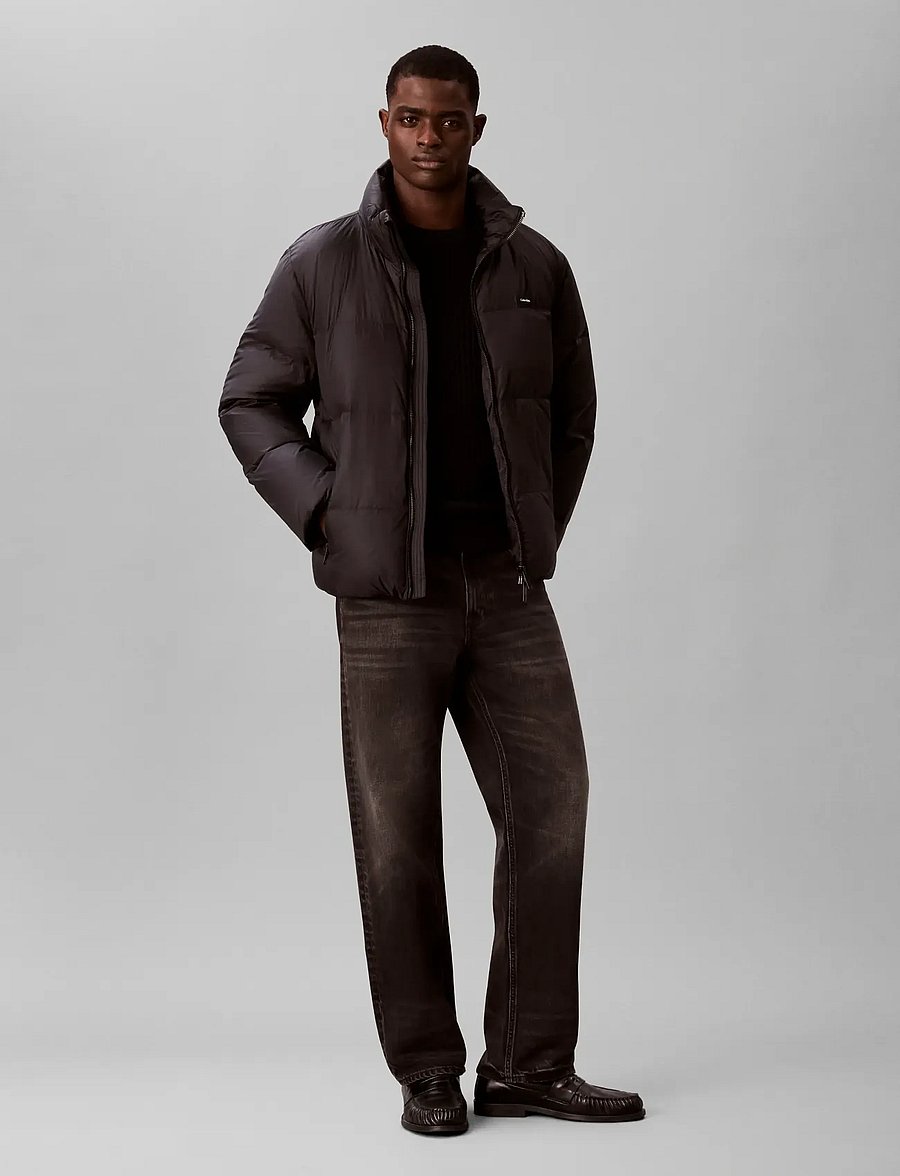 Calvin Klein - LS MDWT NYLON DOWN PUFFER JKT - daunenjacken - black - 0
