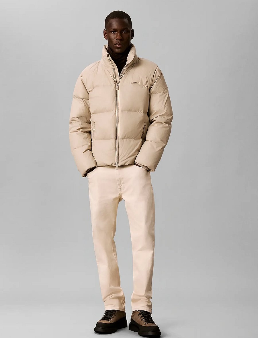 Calvin Klein - LS MDWT NYLON DOWN PUFFER JKT - plaza taupe - 0