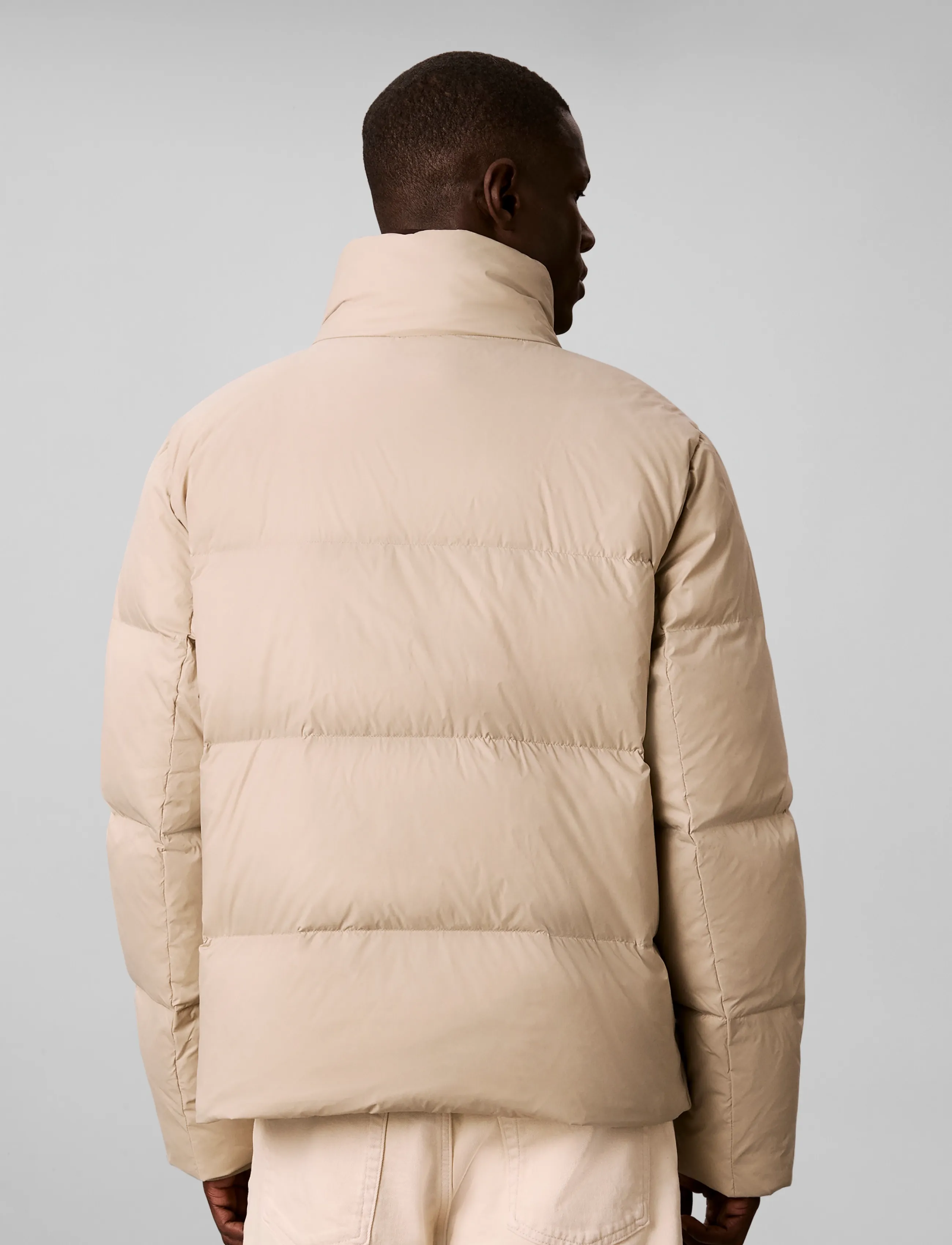 Calvin Klein - LS MDWT NYLON DOWN PUFFER JKT - down jackets - plaza taupe - 2