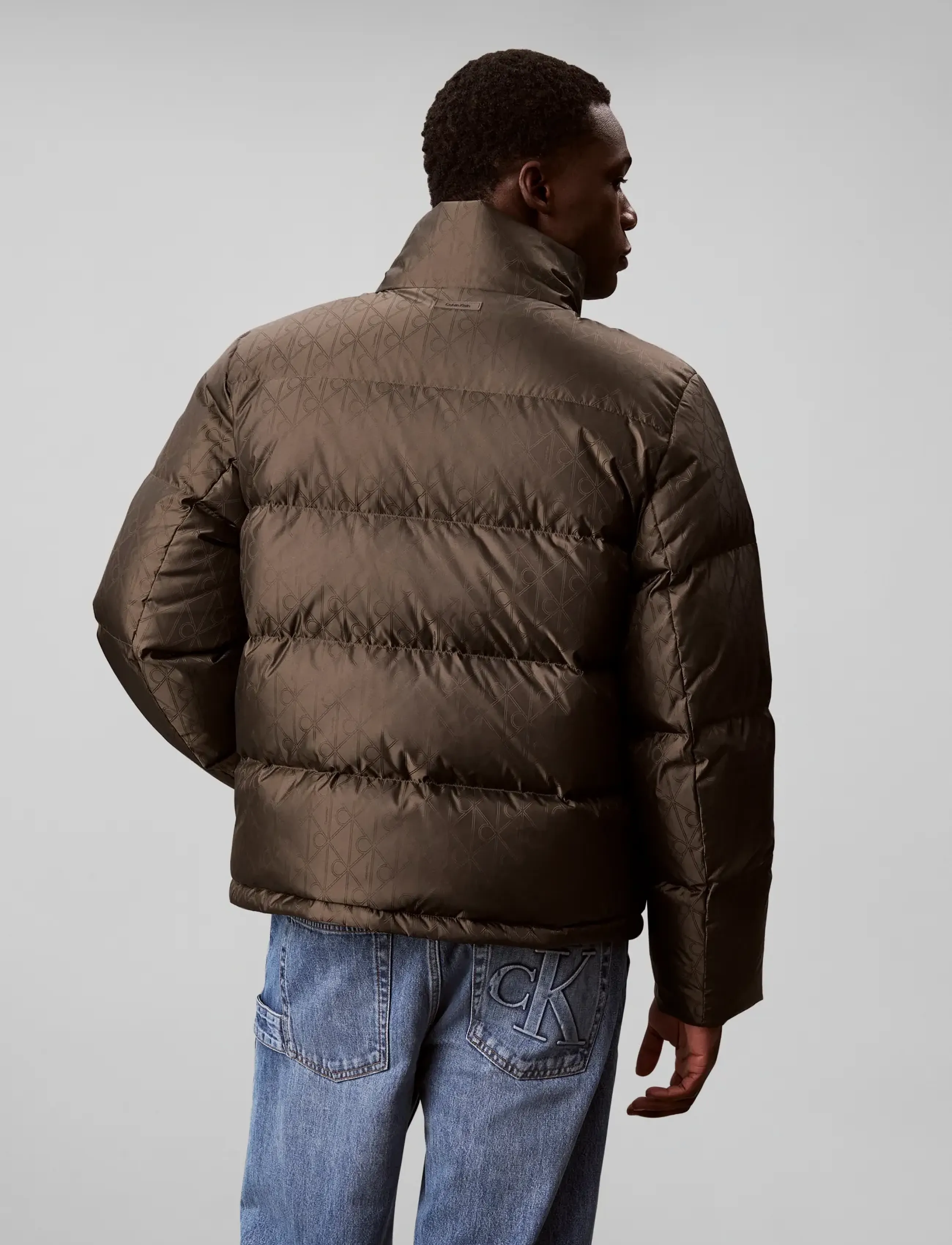 Calvin Klein Ls Nylon Aop Down Puffer Jkt jackor herr – bild 9