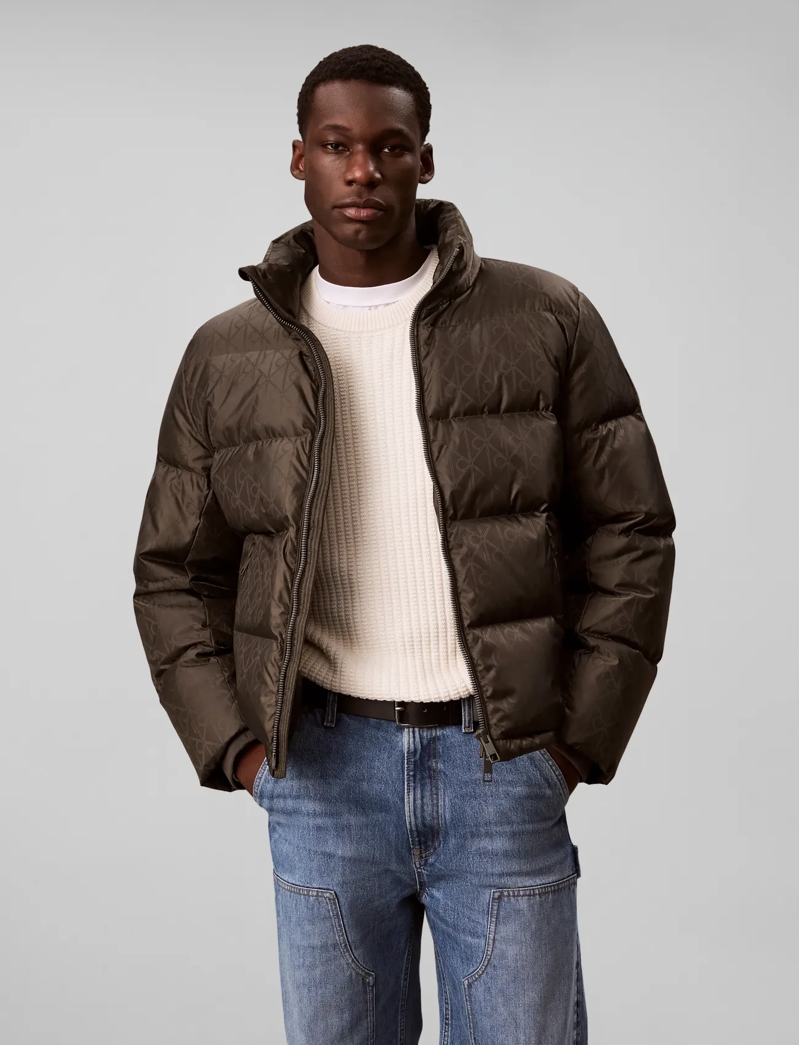 Calvin Klein Ls Nylon Aop Down Puffer Jkt jackor herr – bild 10