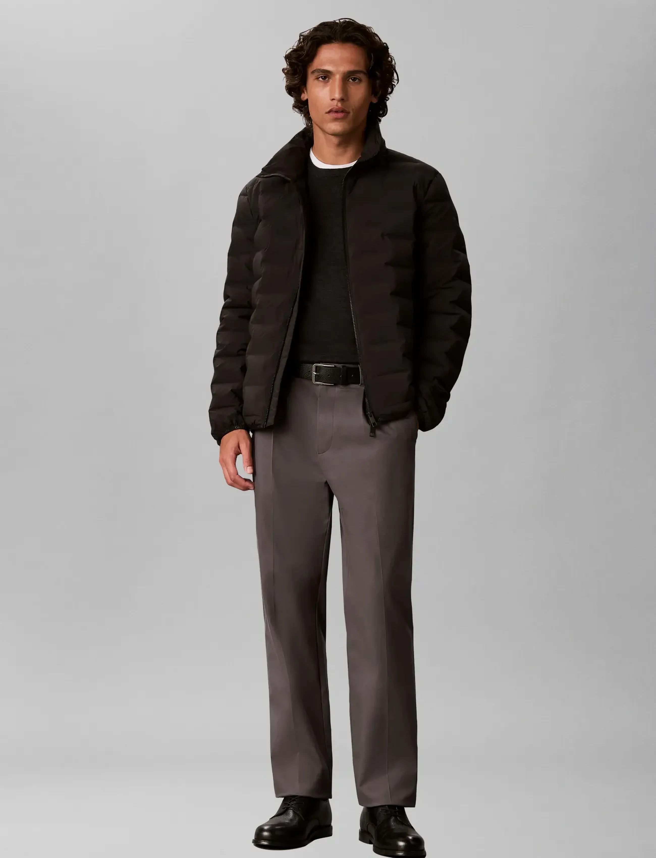 Calvin Klein LS QUILTED MCKNK DOWN PUFFER JKT - Inspiration - BLACK / black