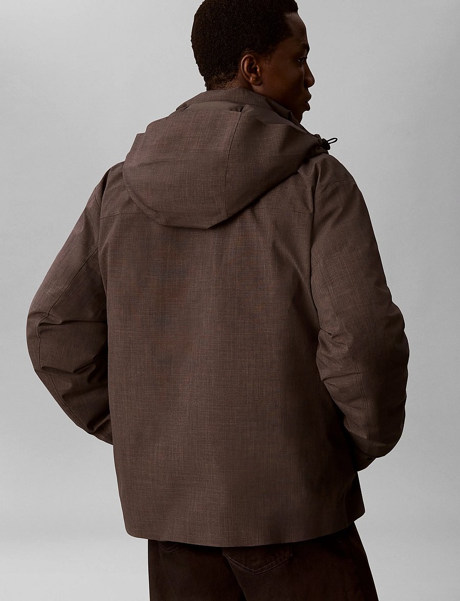 Calvin Klein - LS HEATHERED NYLON INT CHNNL DOW - dunjakker - b85 charcoal heather - 2