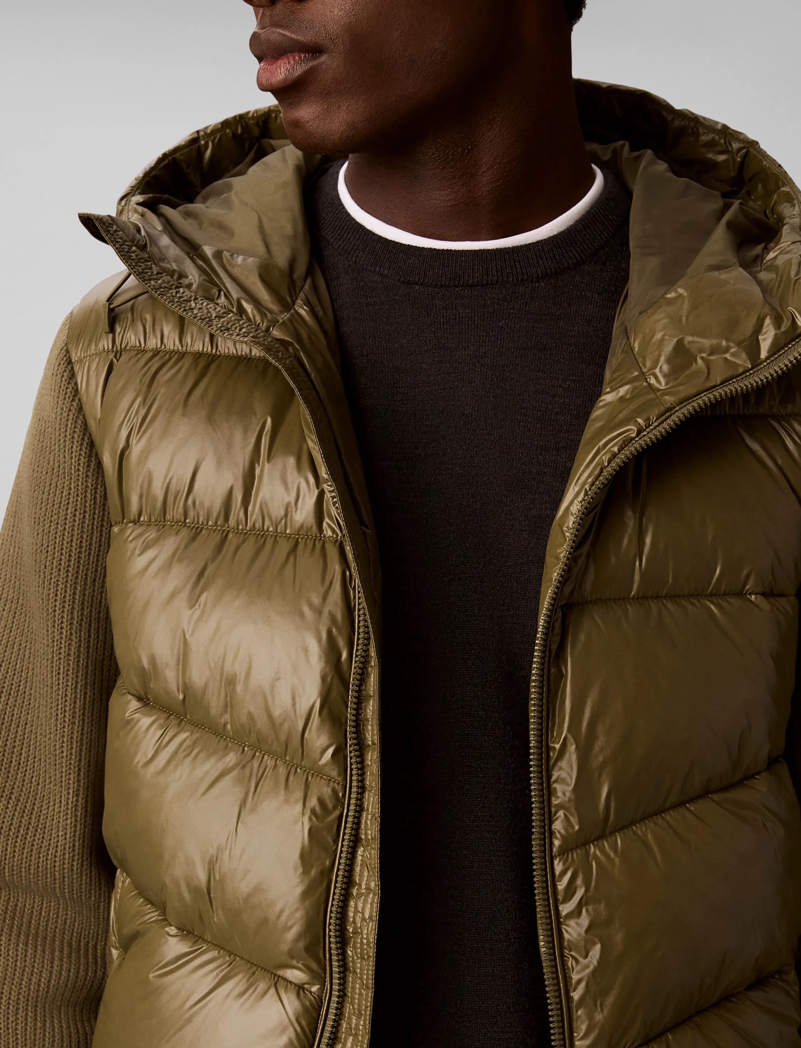 Calvin Klein - LS NYLON MIX MEDIA HD PUFFER JKT - olive night - 4