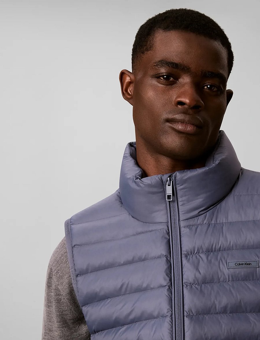 Calvin Klein - SLVLSS LT WT NYLON PUFFER VEST - westen - grisaille - 4