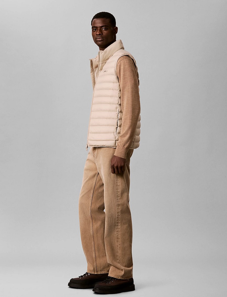 Calvin Klein - SLVLSS LT WT NYLON PUFFER VEST - westen - plaza taupe - 5