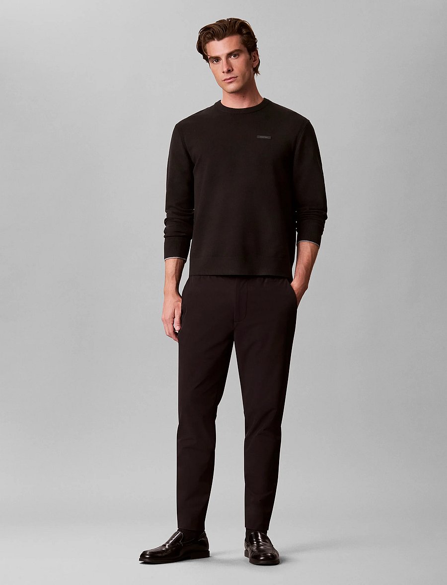 Calvin Klein - SLM TECH DBBY HLF ELSTC JOGGER - nach anlass kaufen - black - 0