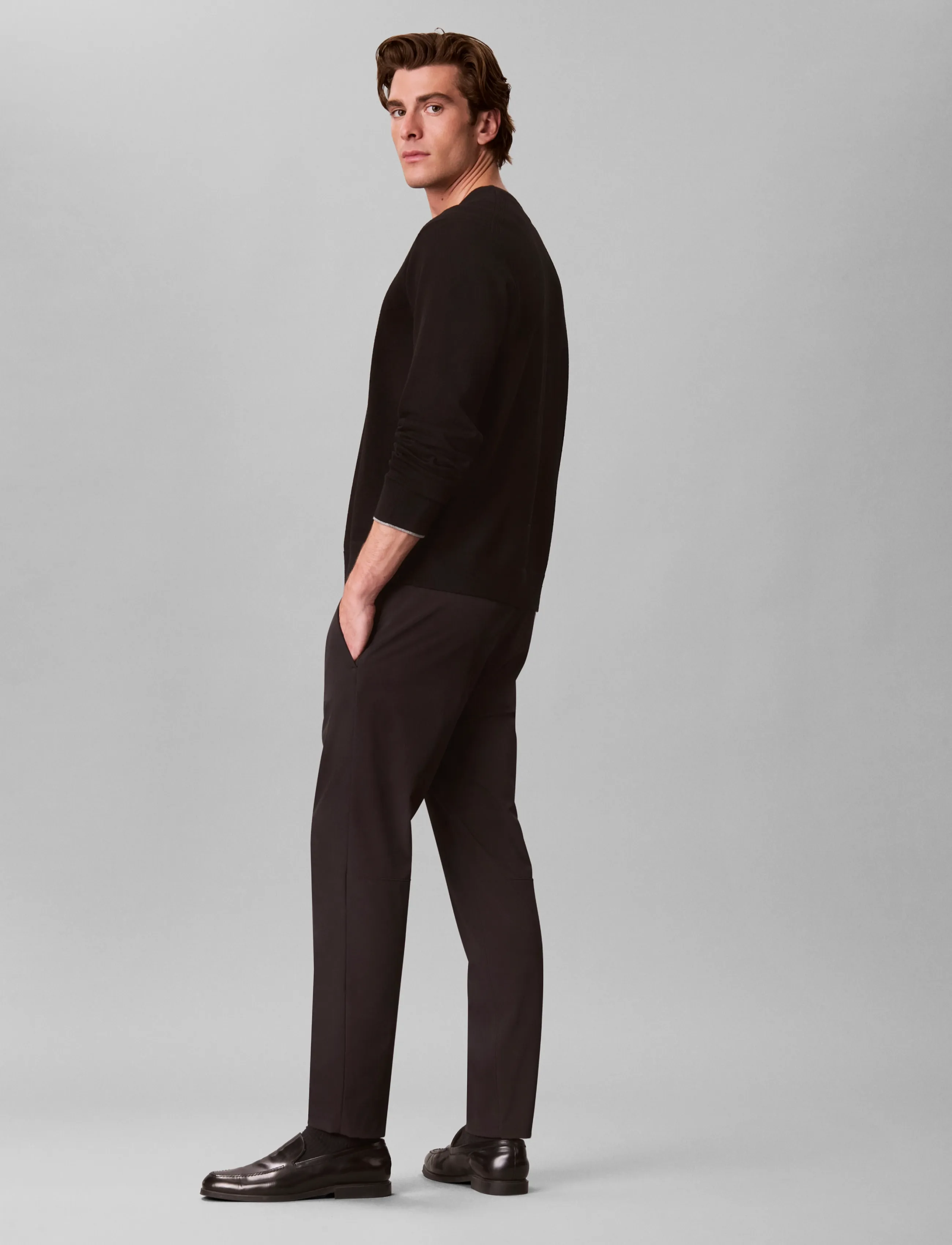 Calvin Klein - SLM TECH DBBY HLF ELSTC JOGGER - nach anlass kaufen - black - 5