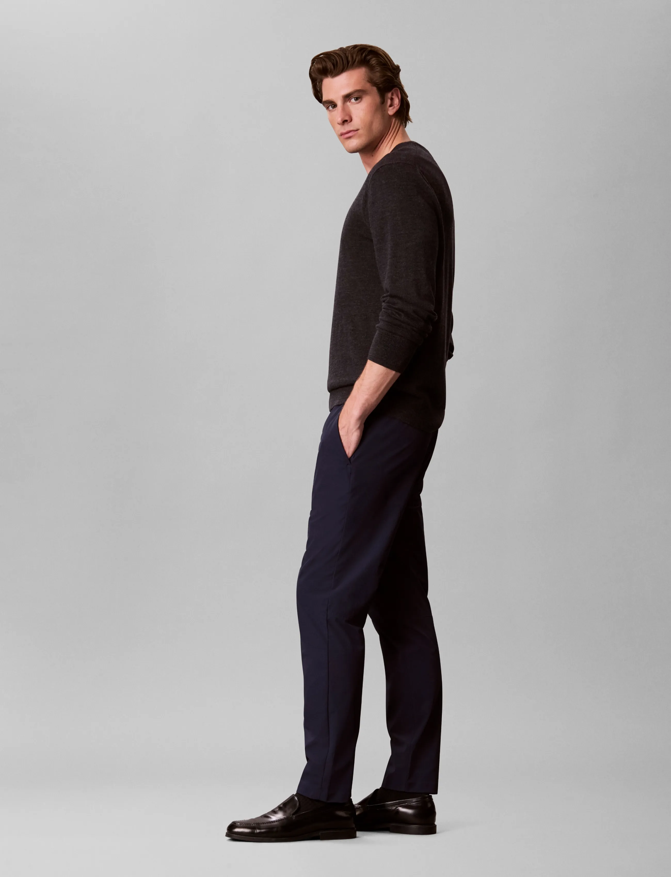 Calvin Klein - SLM TECH DBBY HLF ELSTC JOGGER - nach anlass kaufen - dark sapphire - 5