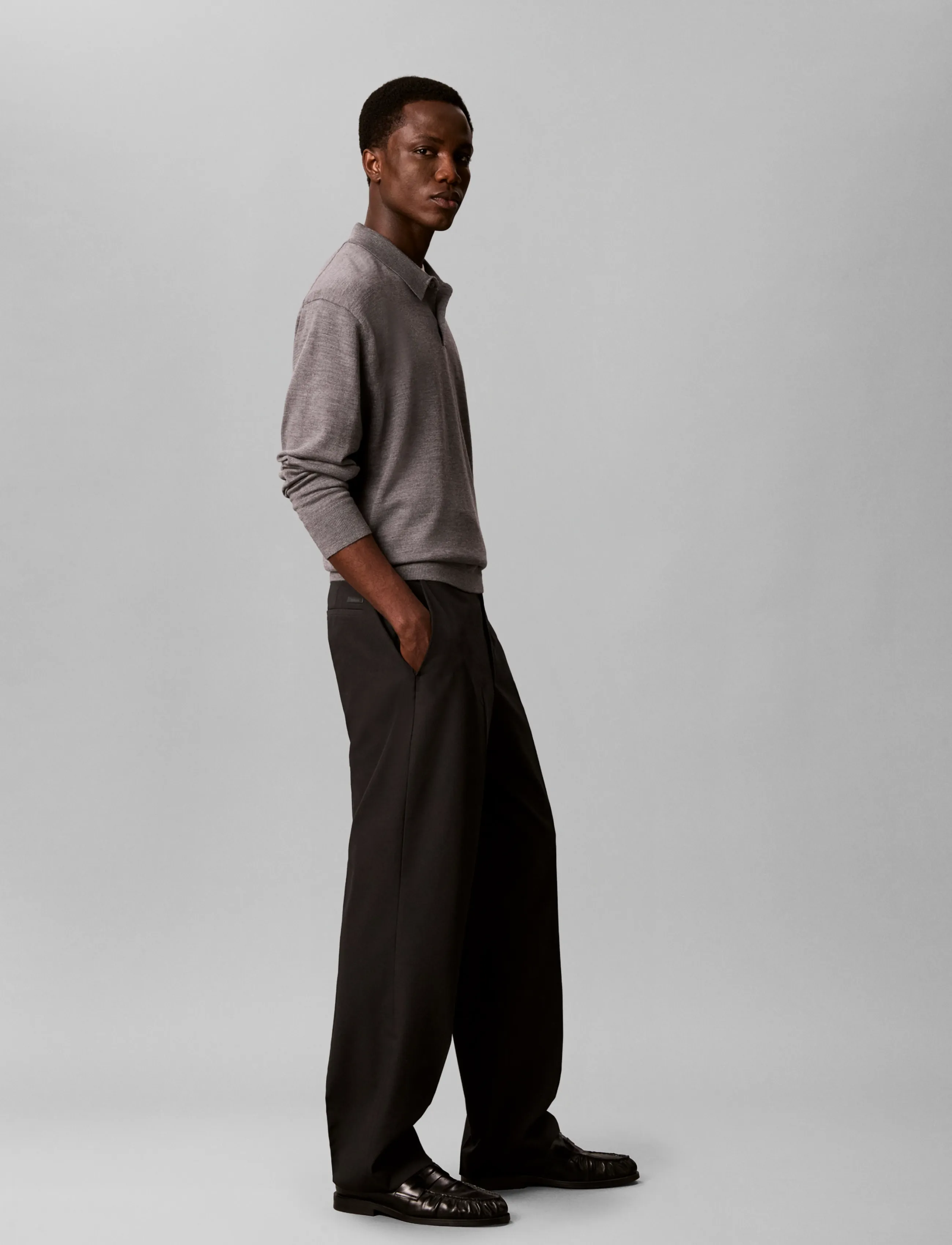 Calvin Klein Wide Leg Pv Blend Trouser kostymbyxor herr – bild 6