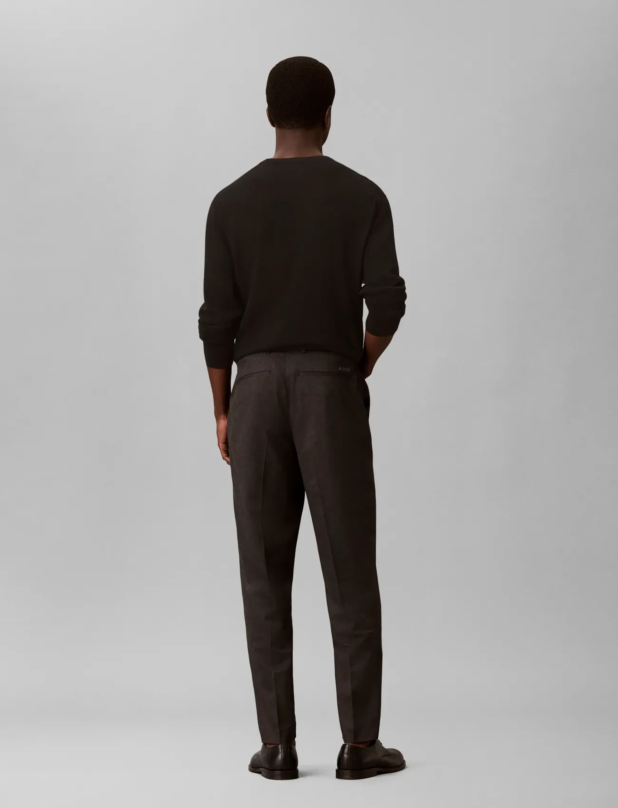 Calvin Klein Tapered Novelty Pattern Wool Ble byxor herr – bild 2