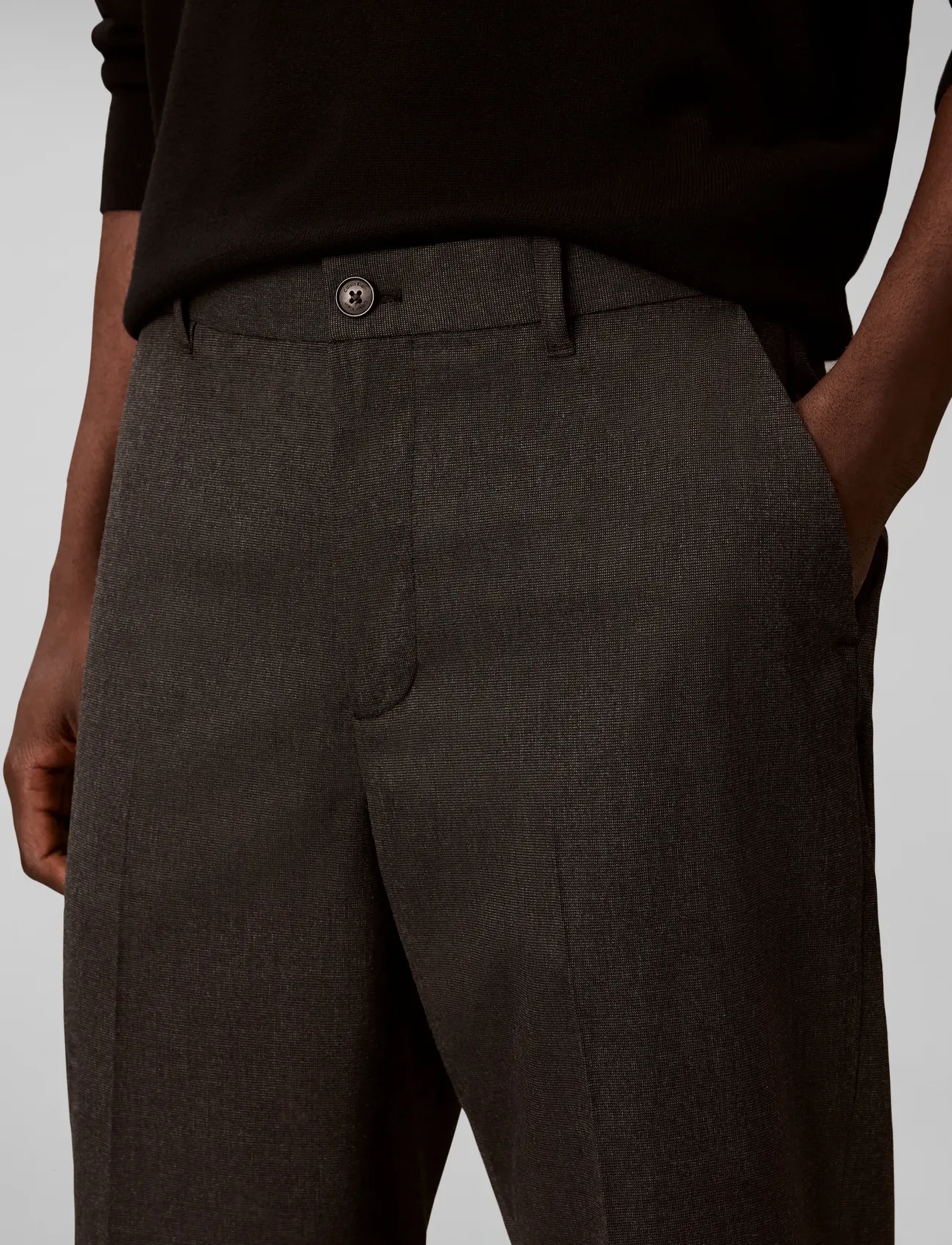 Calvin Klein Tapered Novelty Pattern Wool Ble byxor herr – bild 4