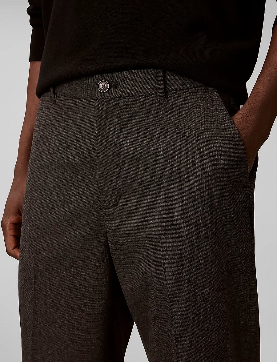 Calvin Klein - TAPERED NOVELTY PATTERN WOOL BLE - volcanic ash - 4