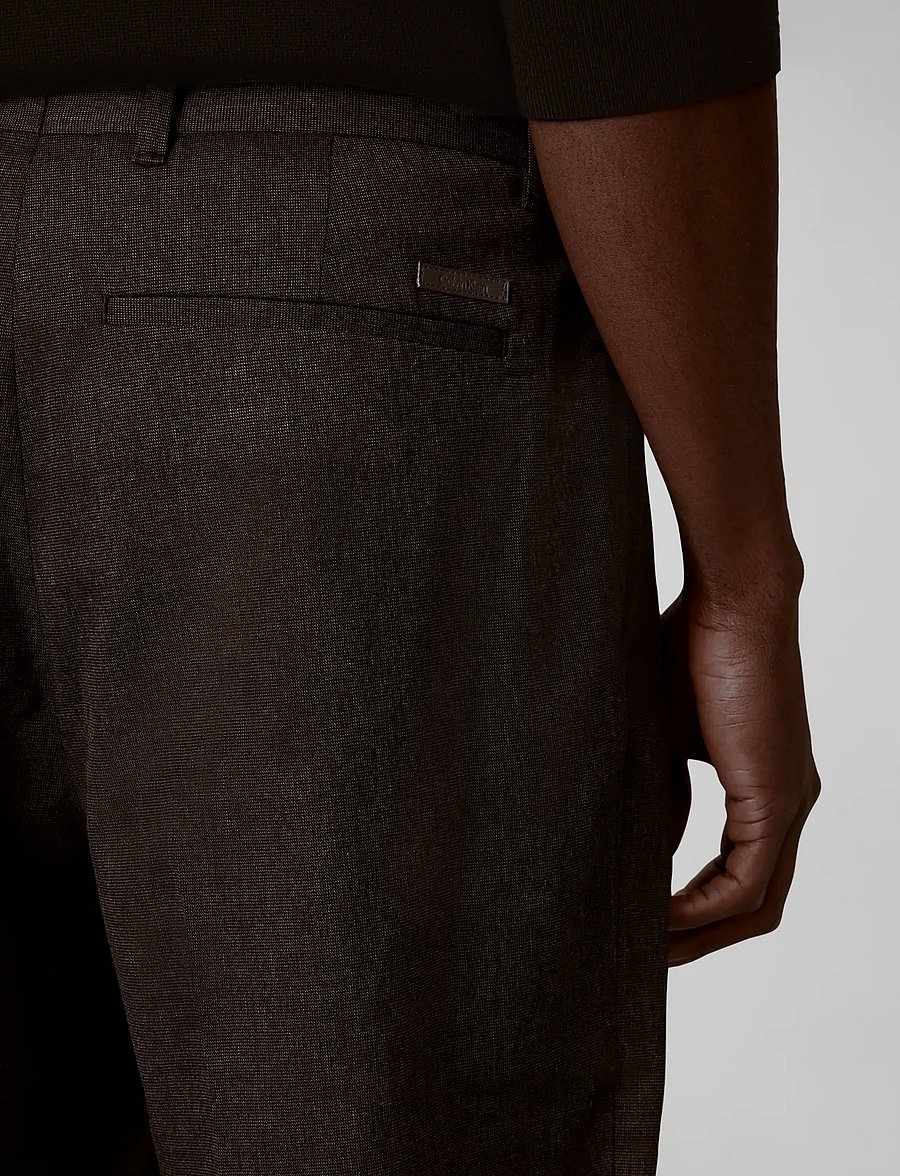 Calvin Klein - TAPERED NOVELTY PATTERN WOOL BLE - volcanic ash - 5