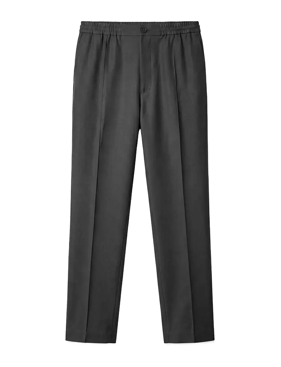 Calvin Klein - TAPERED WOOL BLEND JOGGER - casual trousers - volcanic ash - 1
