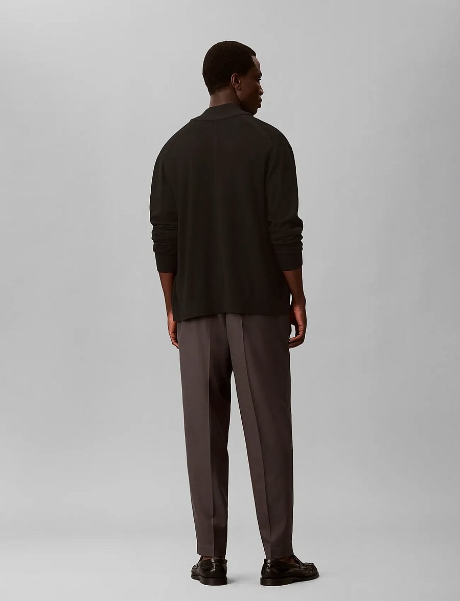 Calvin Klein - TAPERED WOOL BLEND JOGGER - casual trousers - volcanic ash - 2